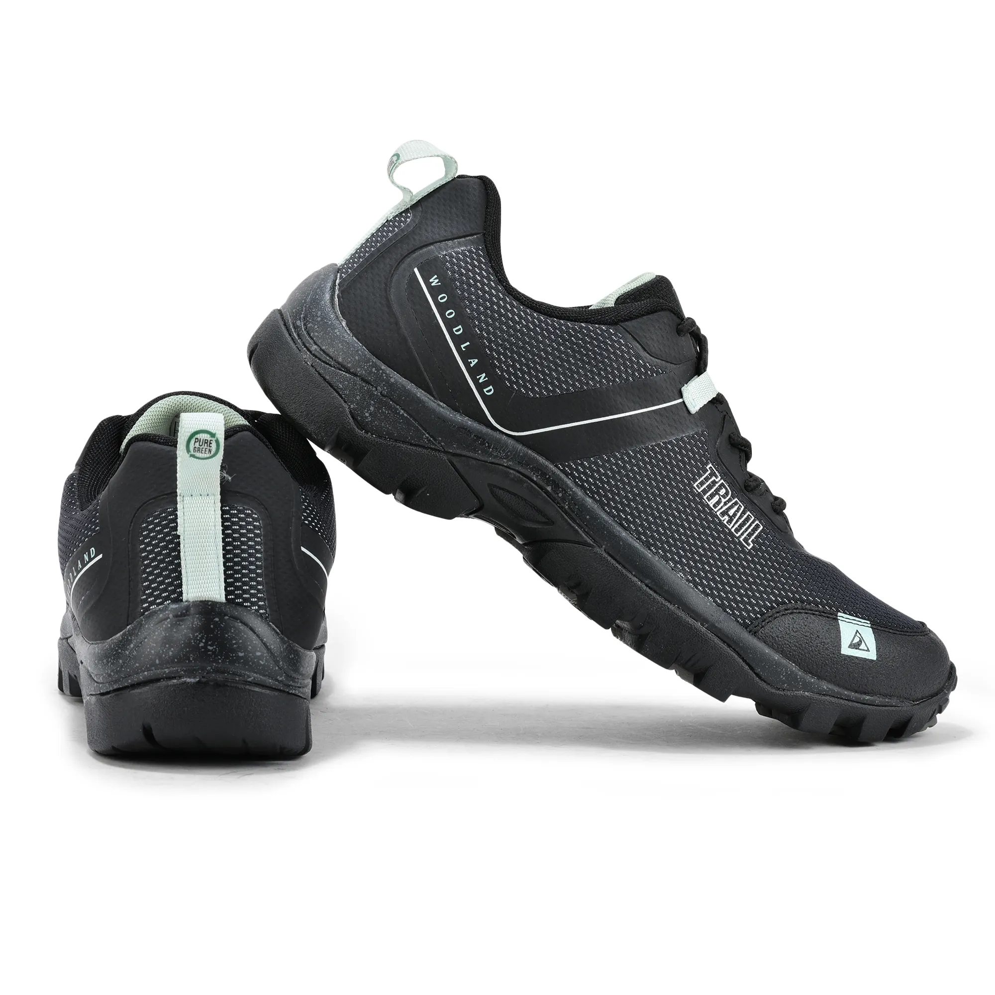 Woodland Men Black Hiking Shoes - Thumbnail 10