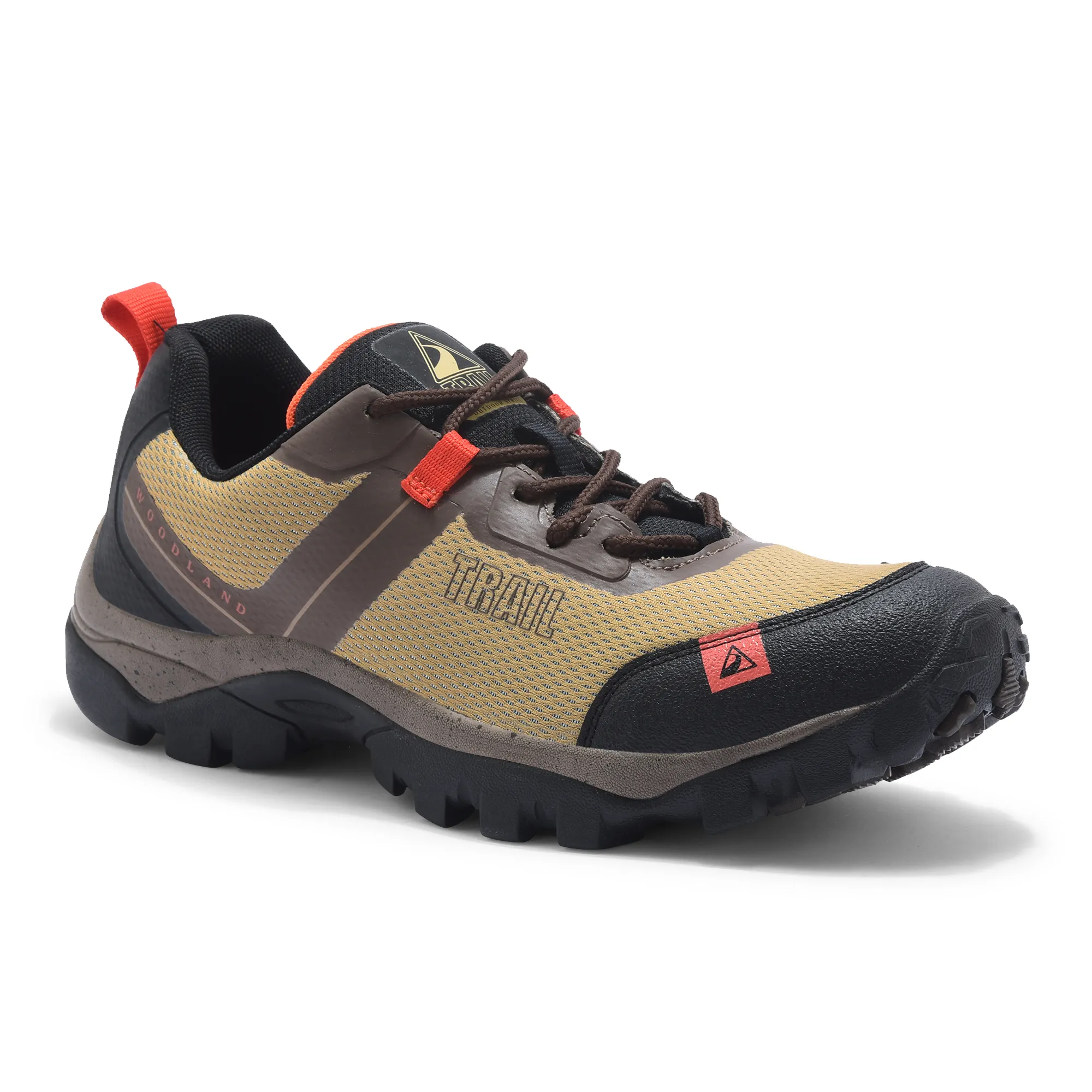 Woodland Men Camel Hiking Shoes - Thumbnail 3