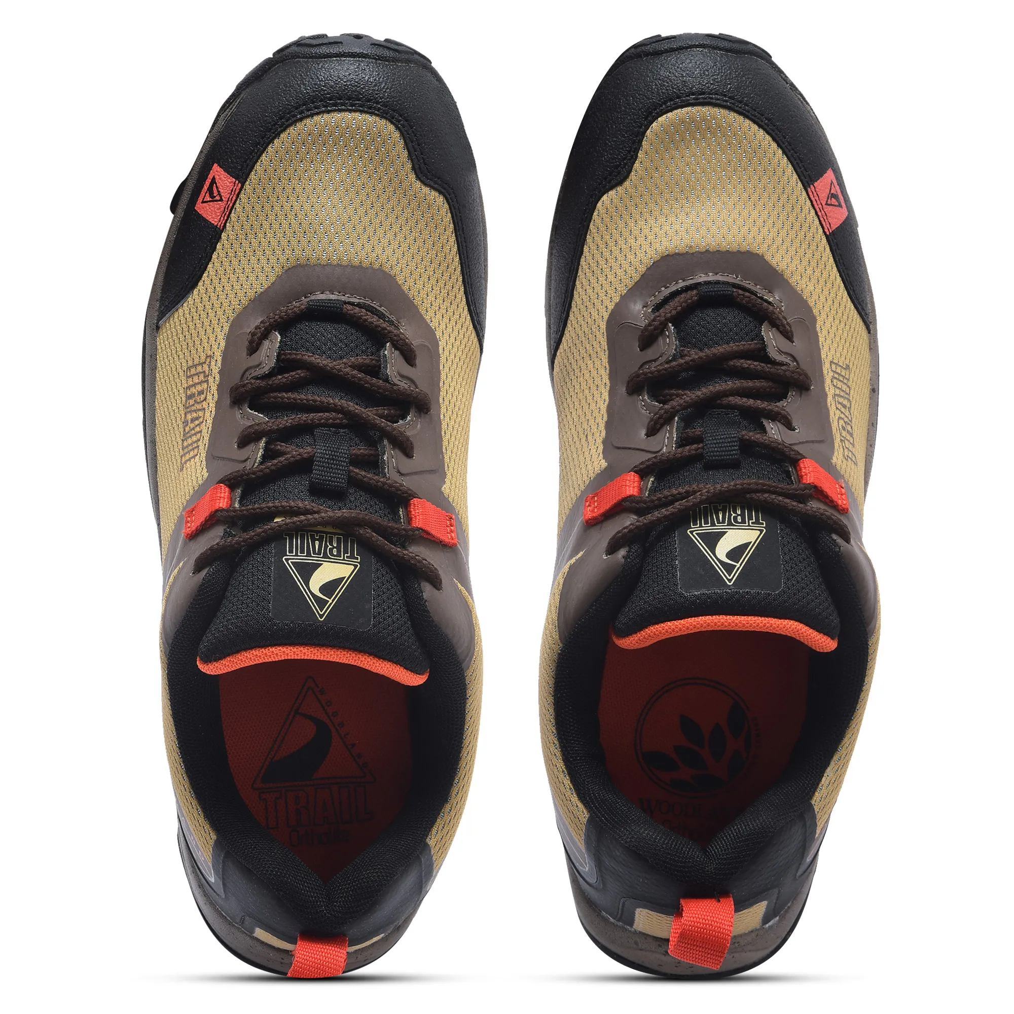 Woodland Men Camel Hiking Shoes - Thumbnail 4