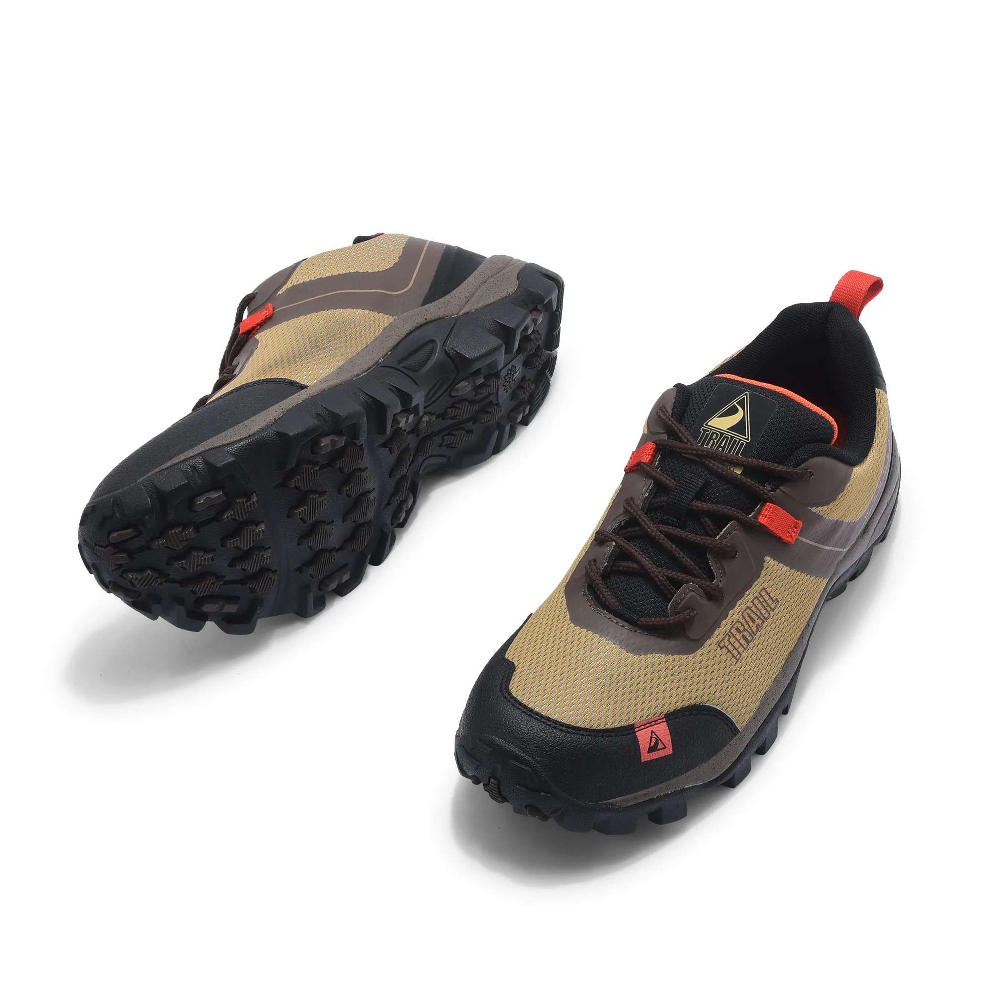 Woodland Men Camel Hiking Shoes - Thumbnail 5