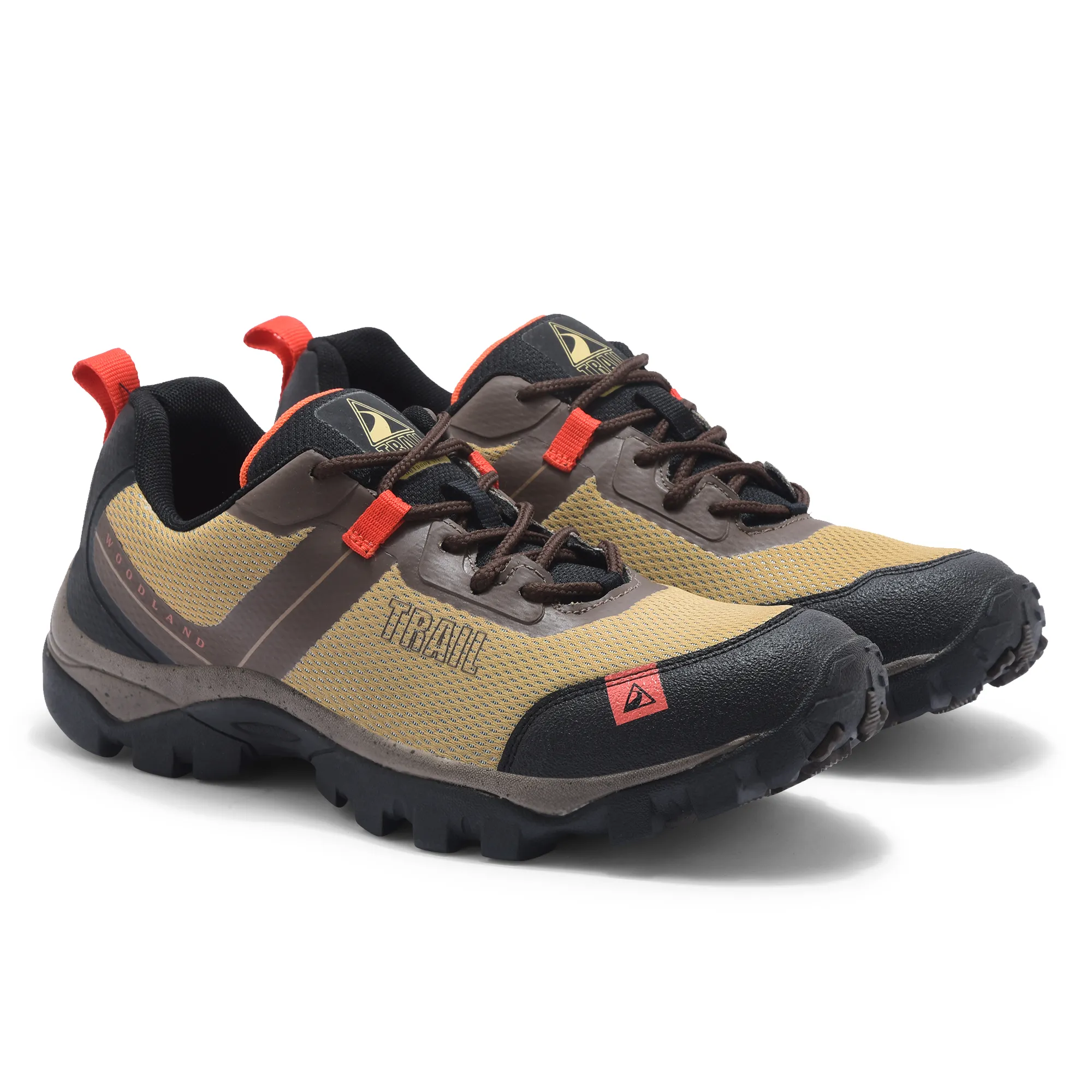 Woodland Men Camel Hiking Shoes - Thumbnail 7