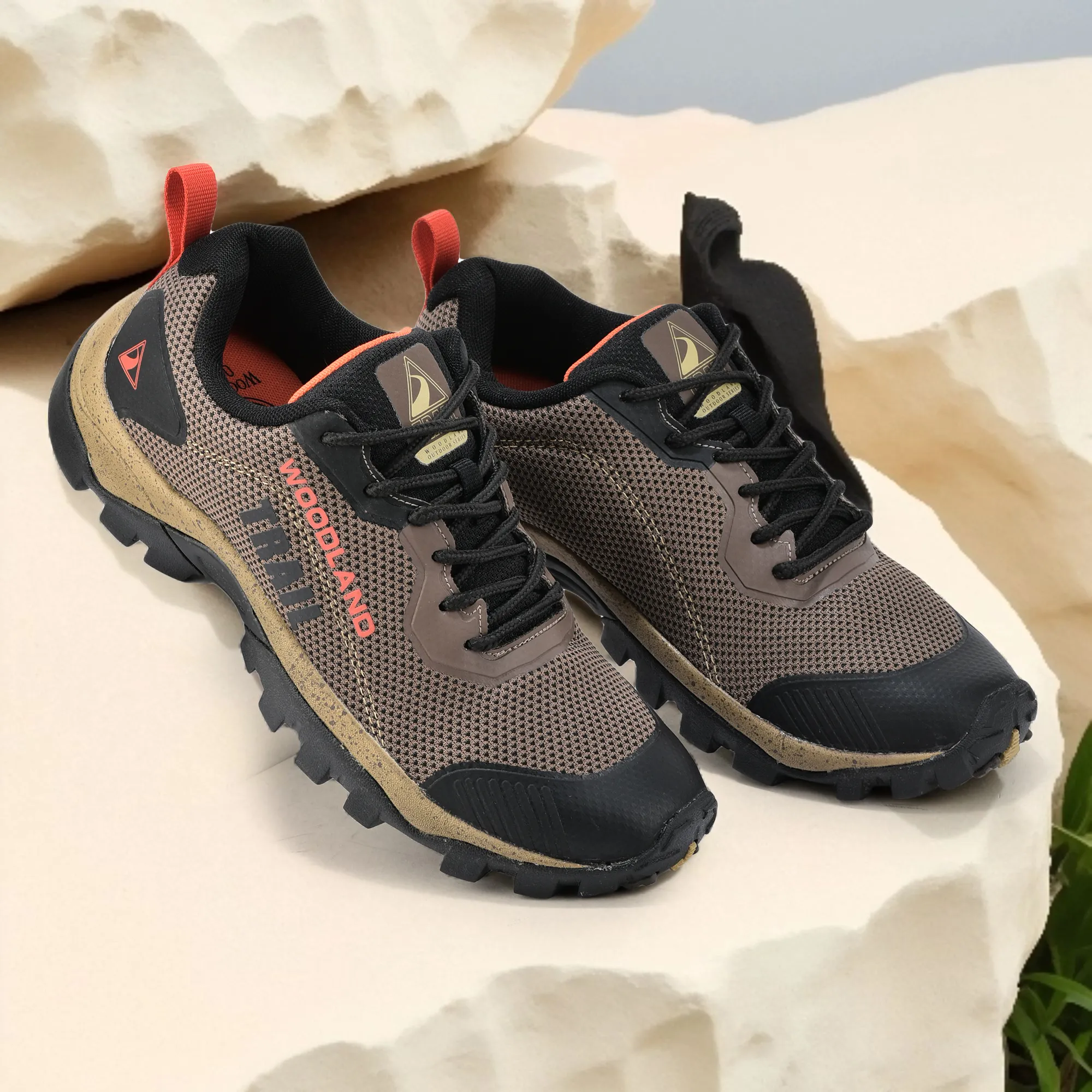 Woodland Brown Men Trekking Shoes - Thumbnail 9