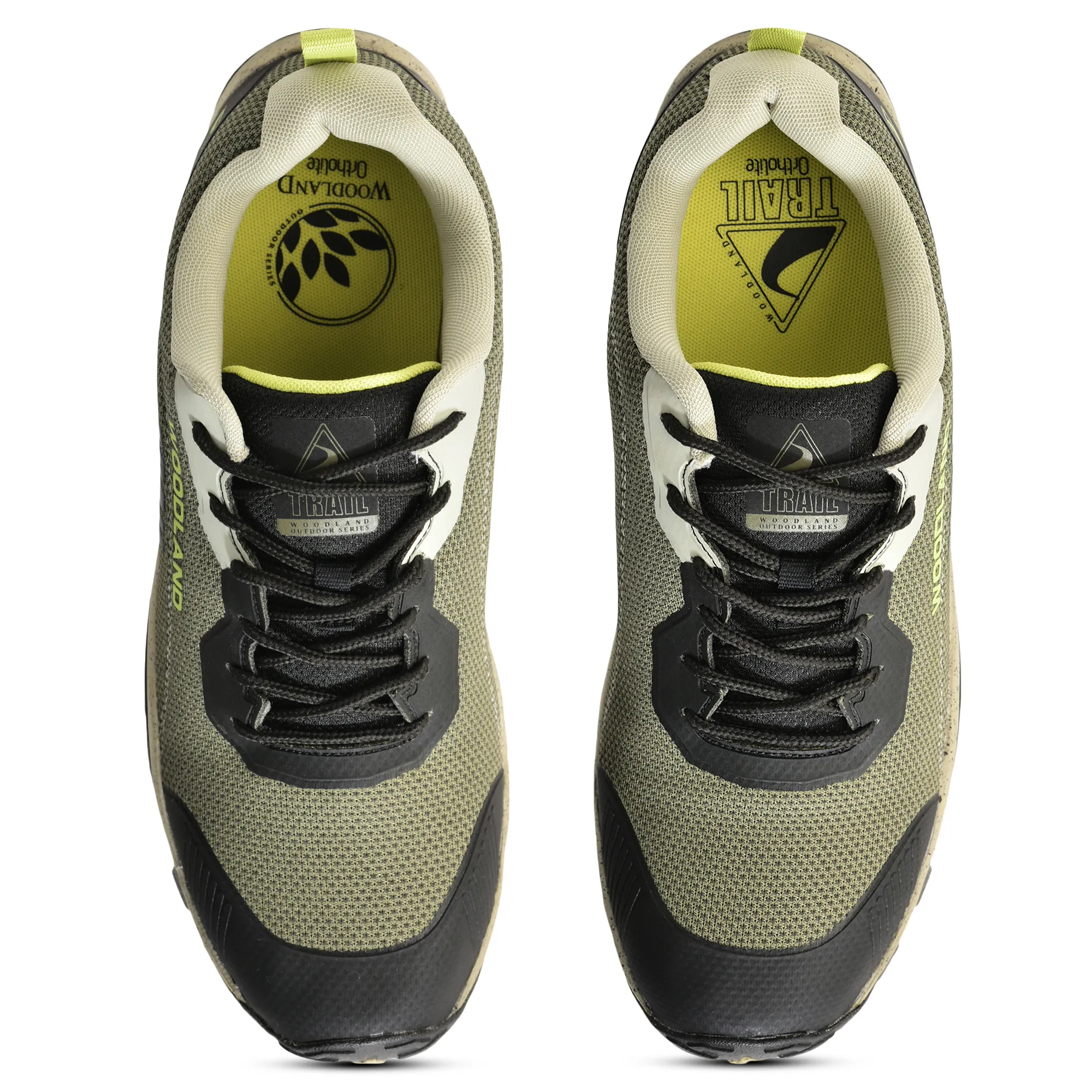 Woodland Olive Men Trekking Shoes - Thumbnail 4