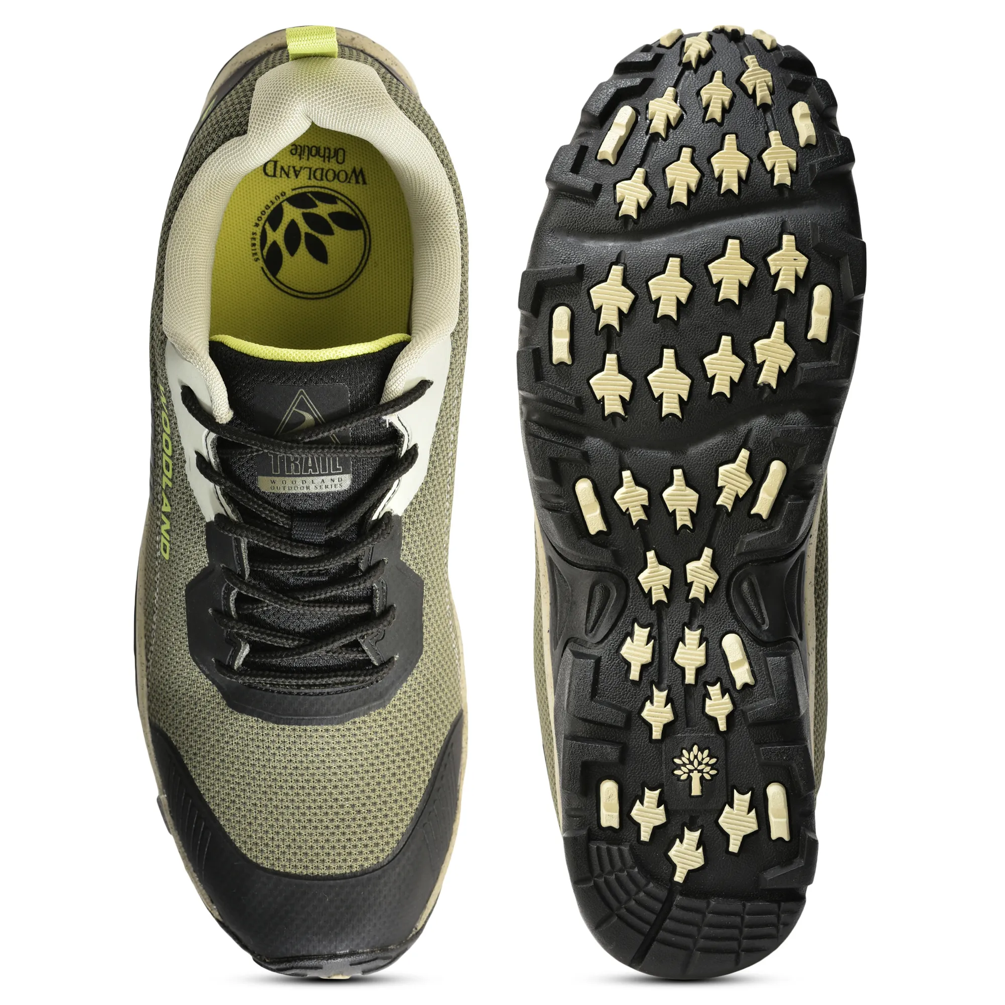 Woodland Olive Men Trekking Shoes - Thumbnail 8