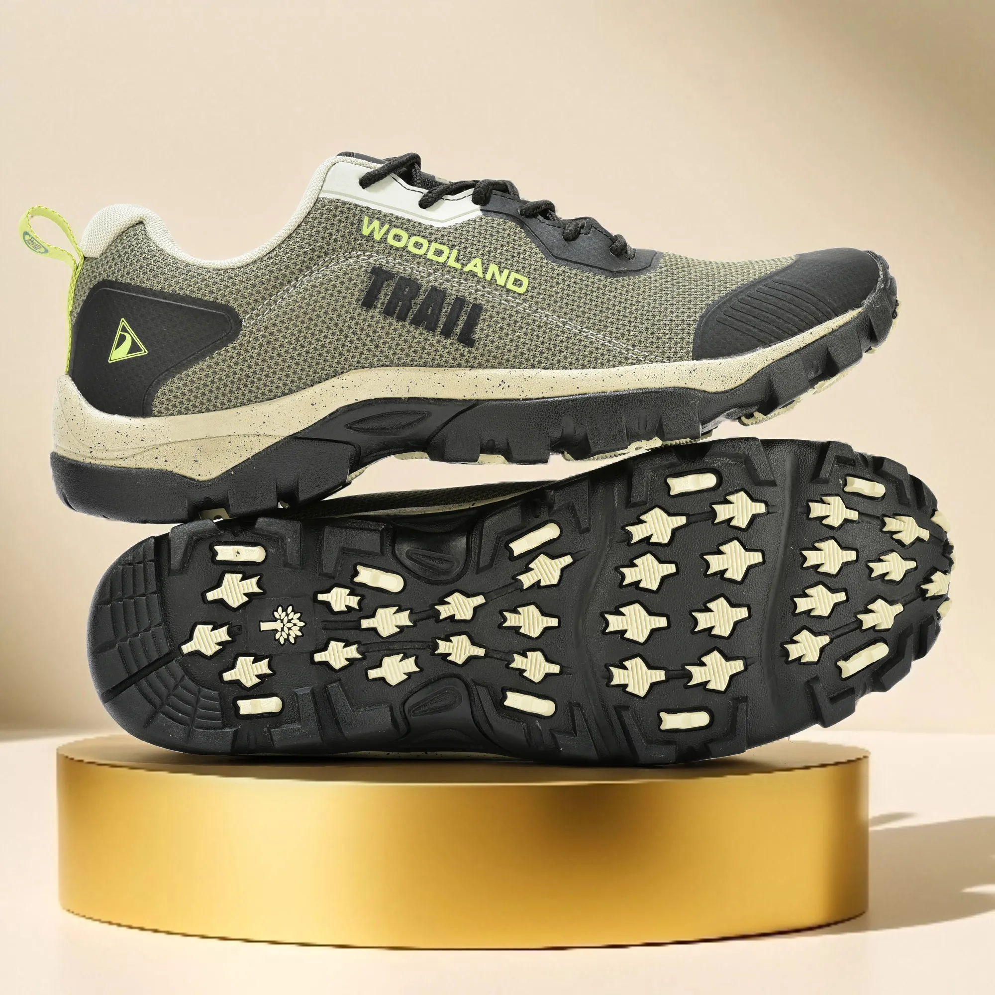Woodland Olive Men Trekking Shoes - Thumbnail 9