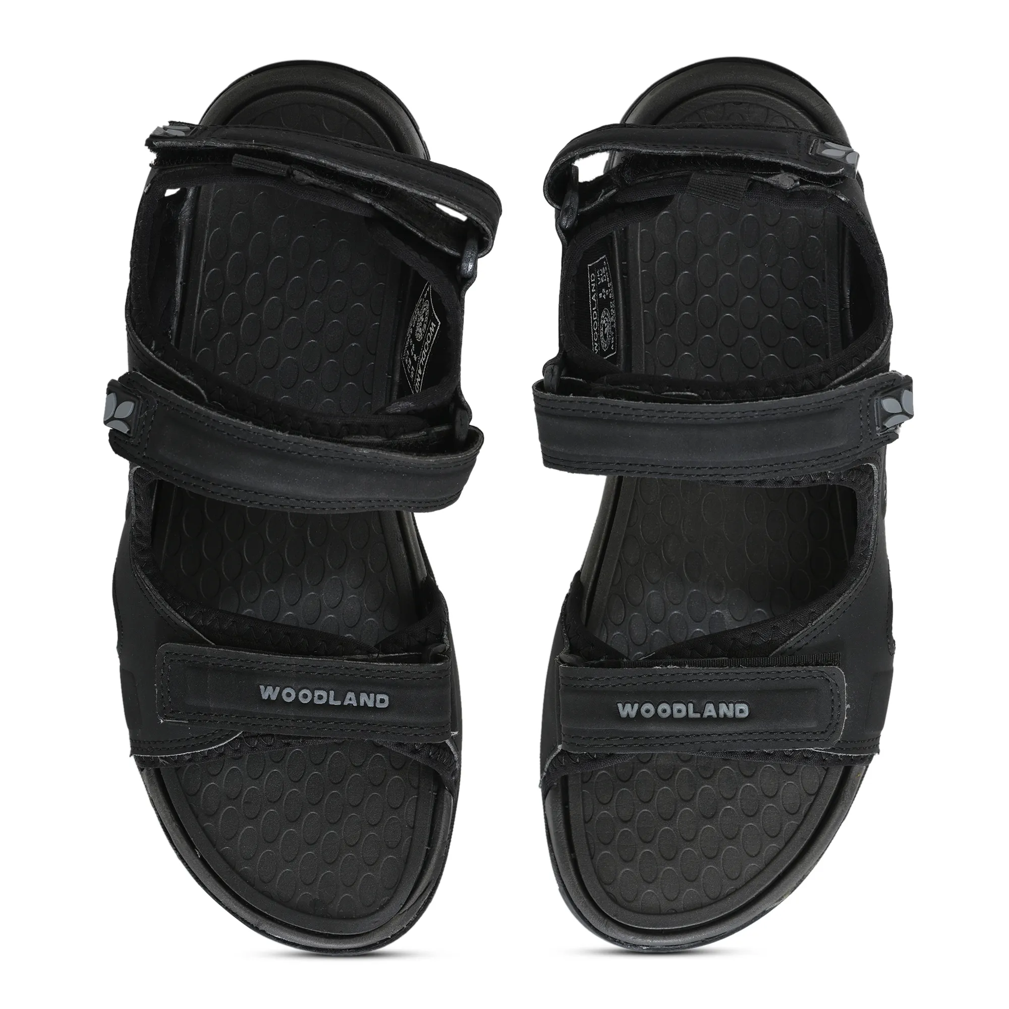 Woodland Men Black Sports Sandals - Thumbnail 5