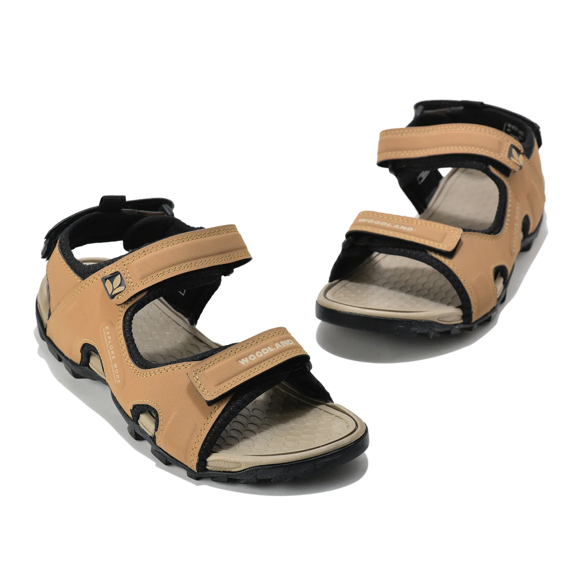 Woodland Men Camel  Sports Sandals - Thumbnail 4