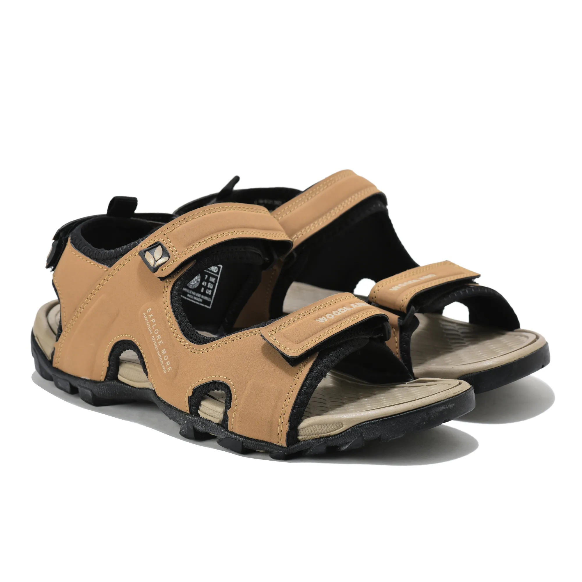 Woodland Men Camel  Sports Sandals - Thumbnail 8