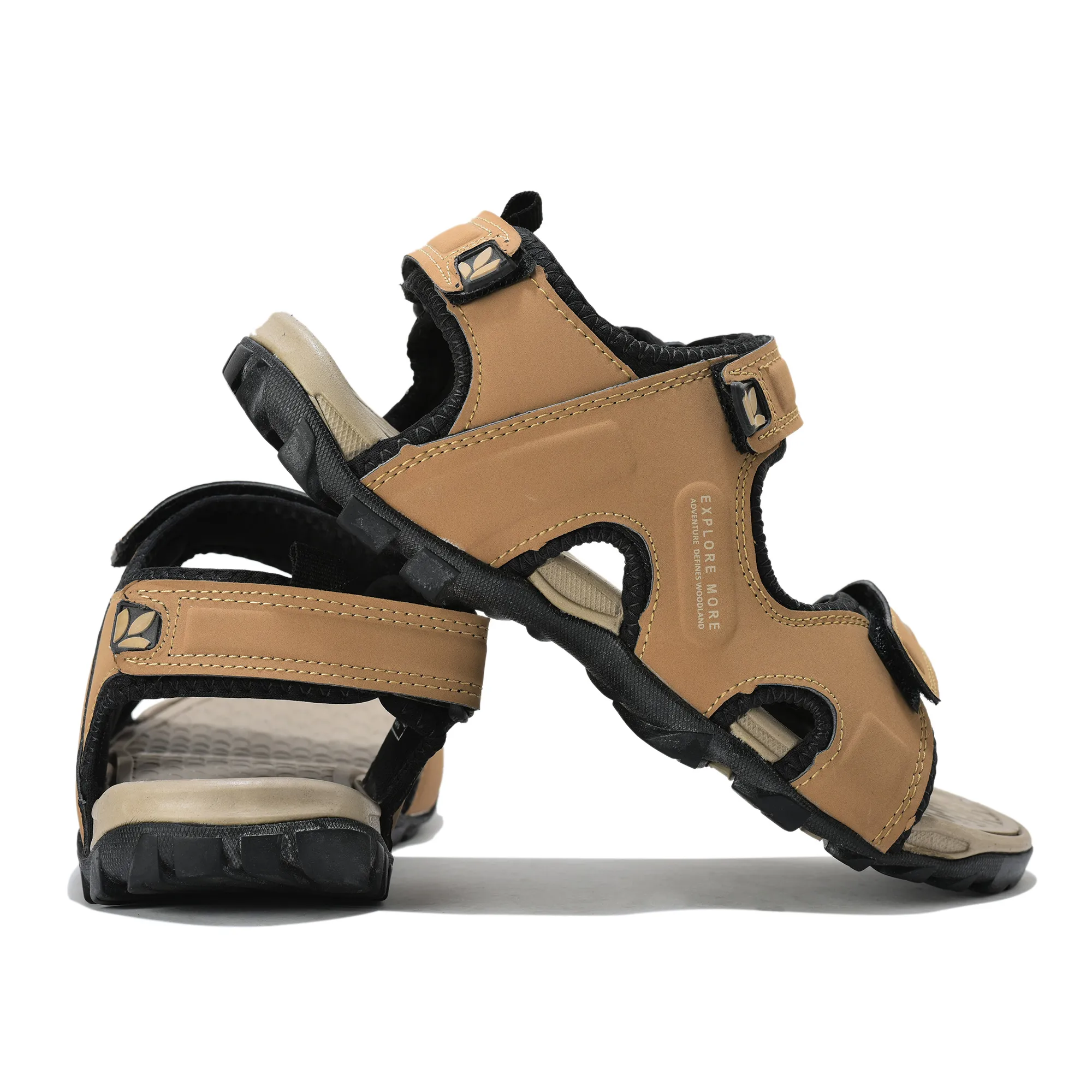 Woodland Men Camel  Sports Sandals - Thumbnail 10