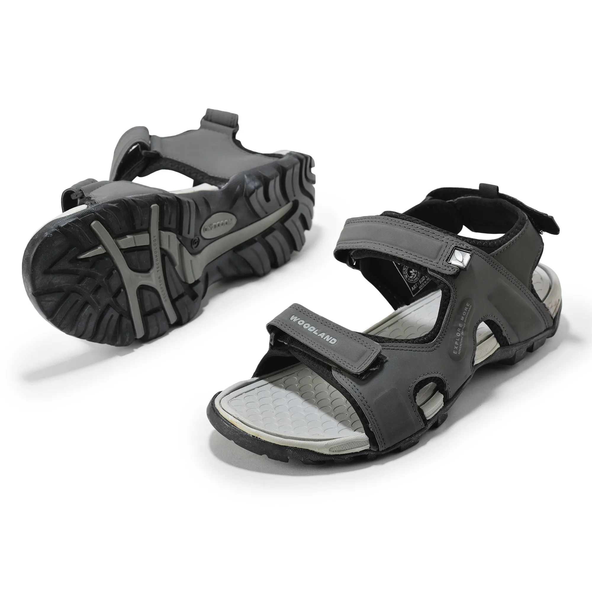 Woodland Men DGrey Sports Sandals - Thumbnail 6