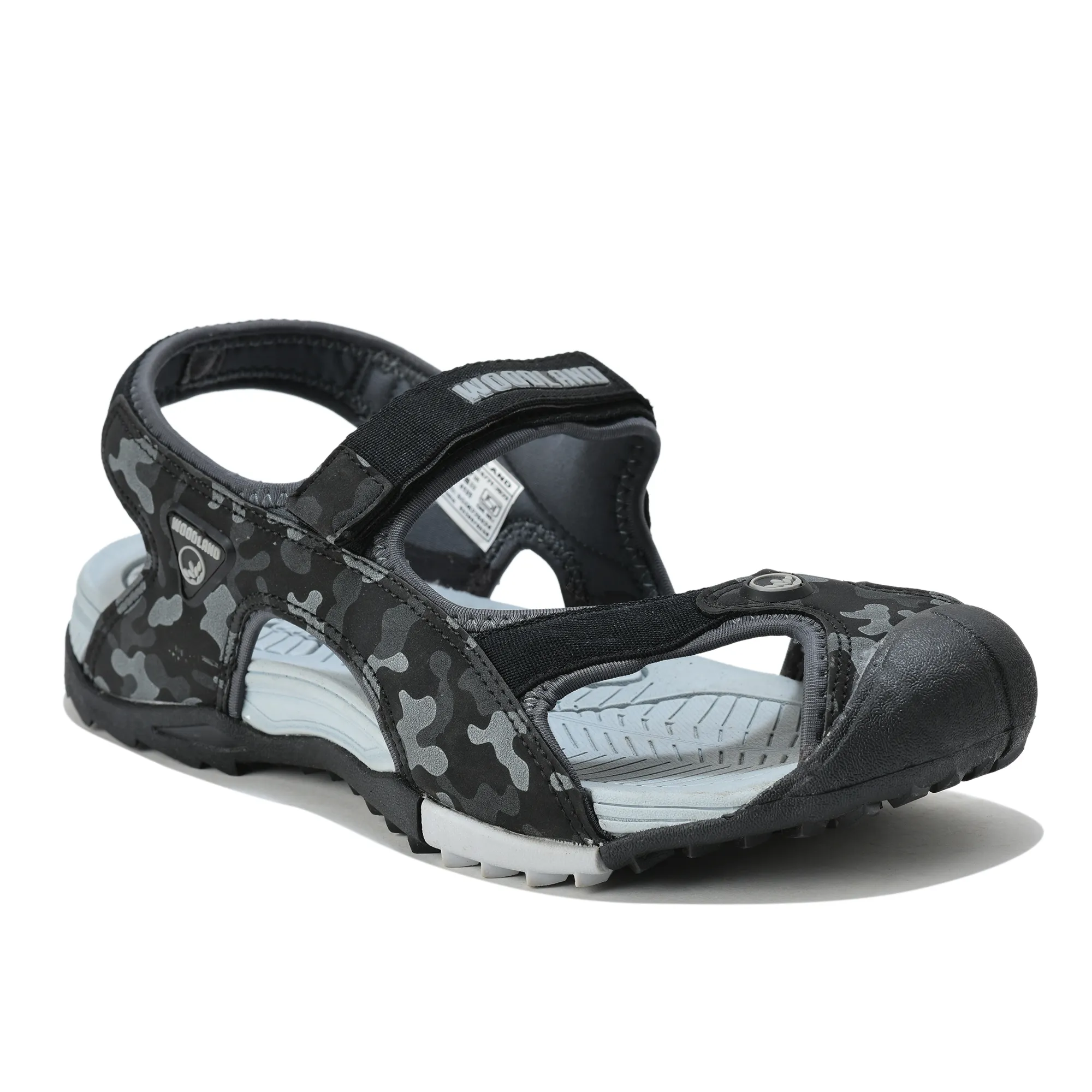 Woodland Adventure Grid Grey Sports Sandals - Thumbnail 3