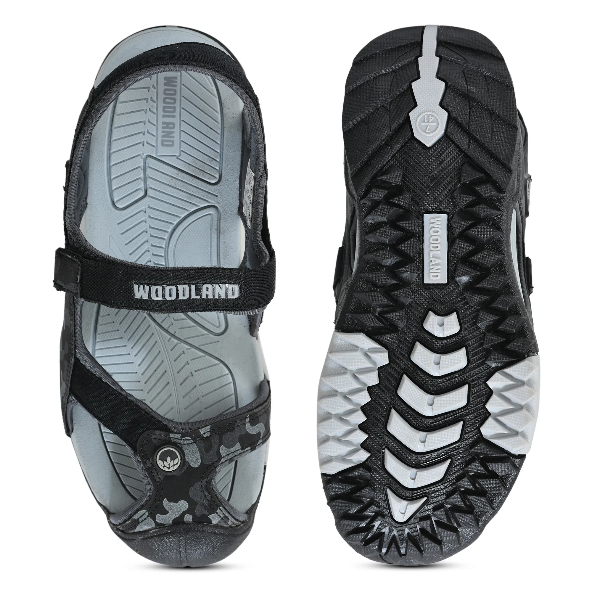 Woodland Adventure Grid Grey Sports Sandals - Thumbnail 9
