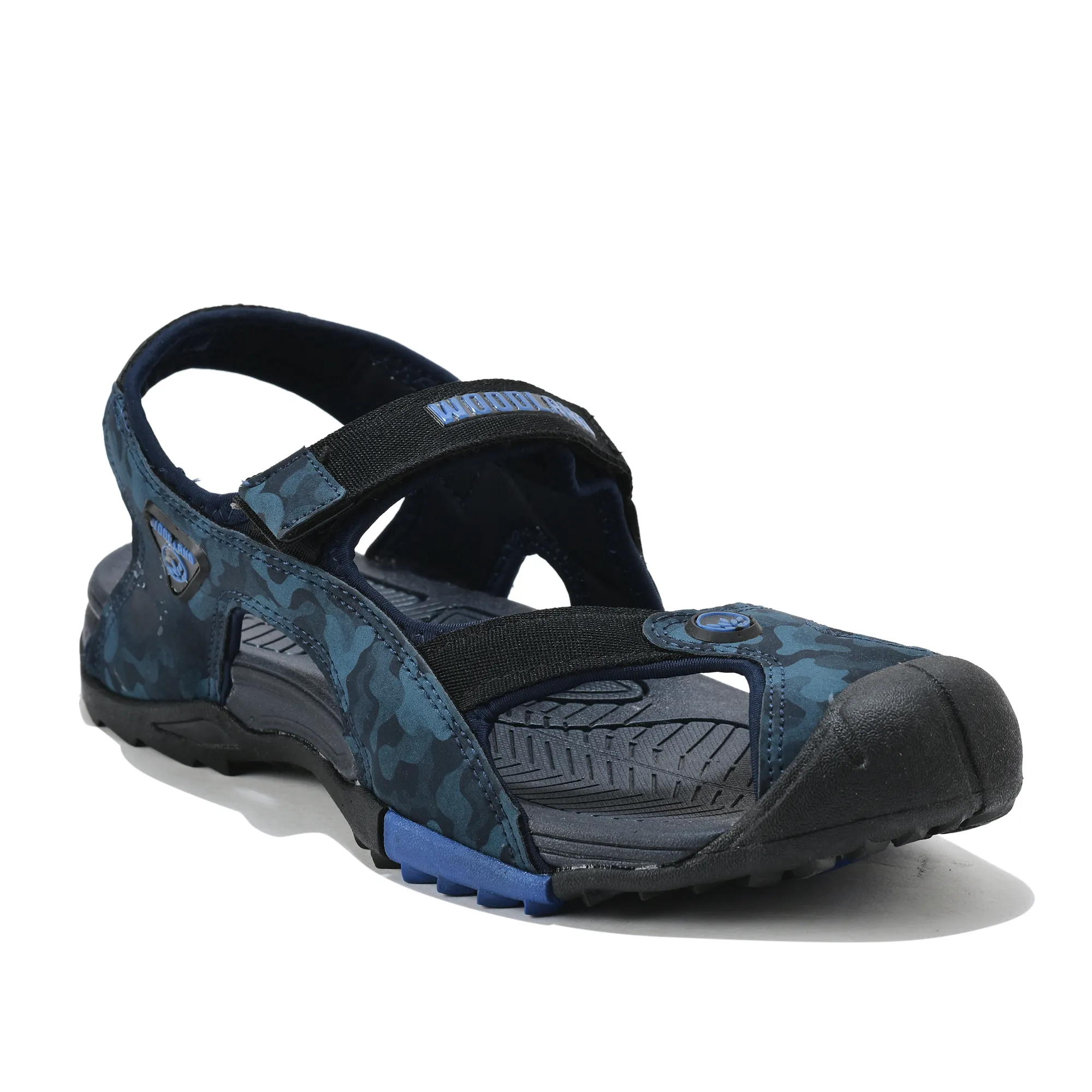 Woodland Adventure Grid Navy Sports Sandals - Thumbnail 3