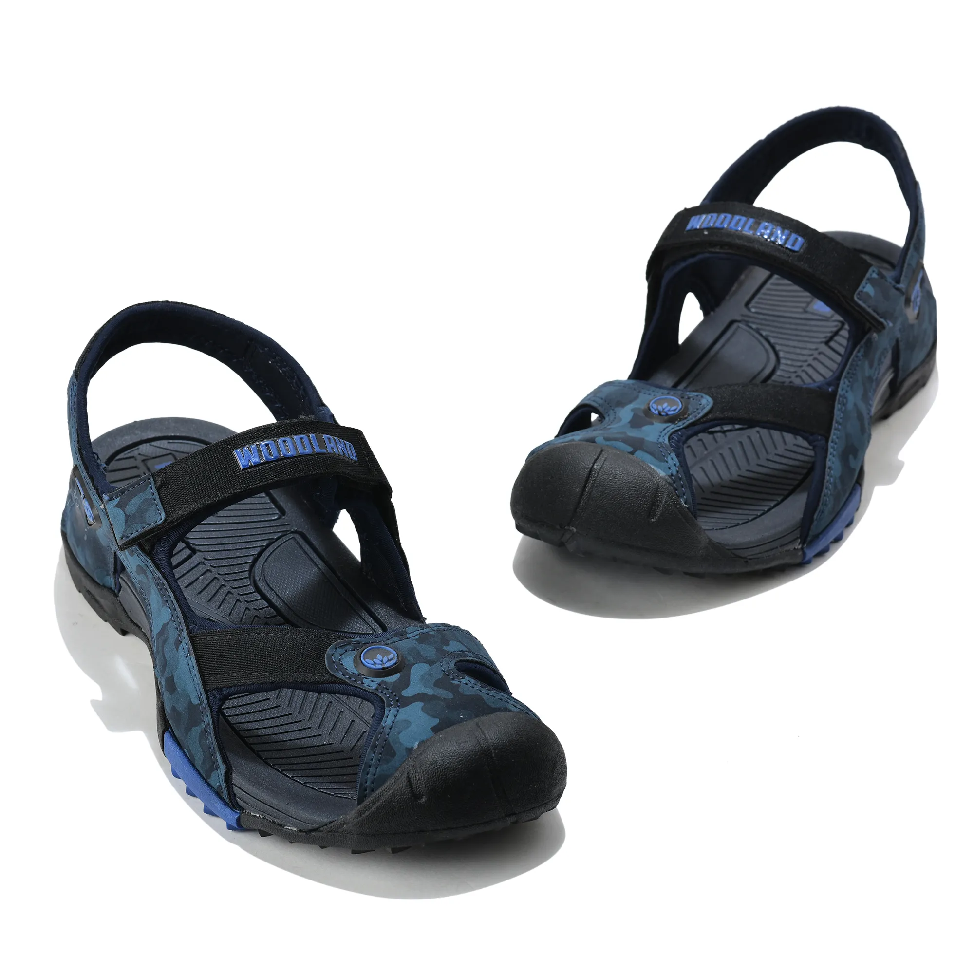 Woodland Adventure Grid Navy Sports Sandals - Thumbnail 4