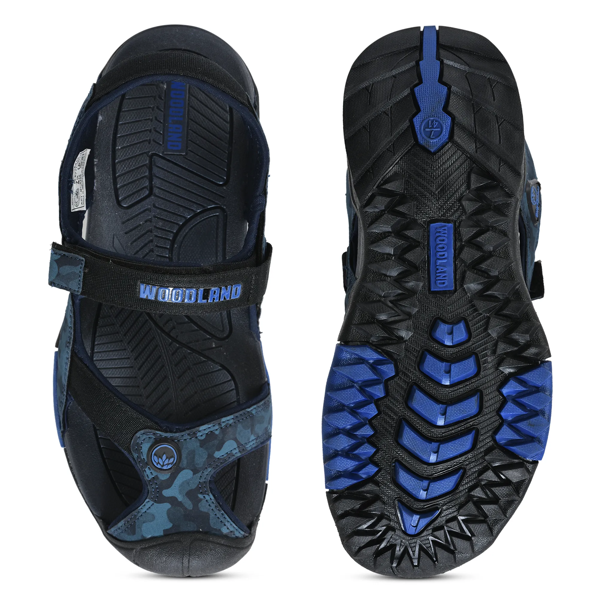 Woodland Adventure Grid Navy Sports Sandals - Thumbnail 9