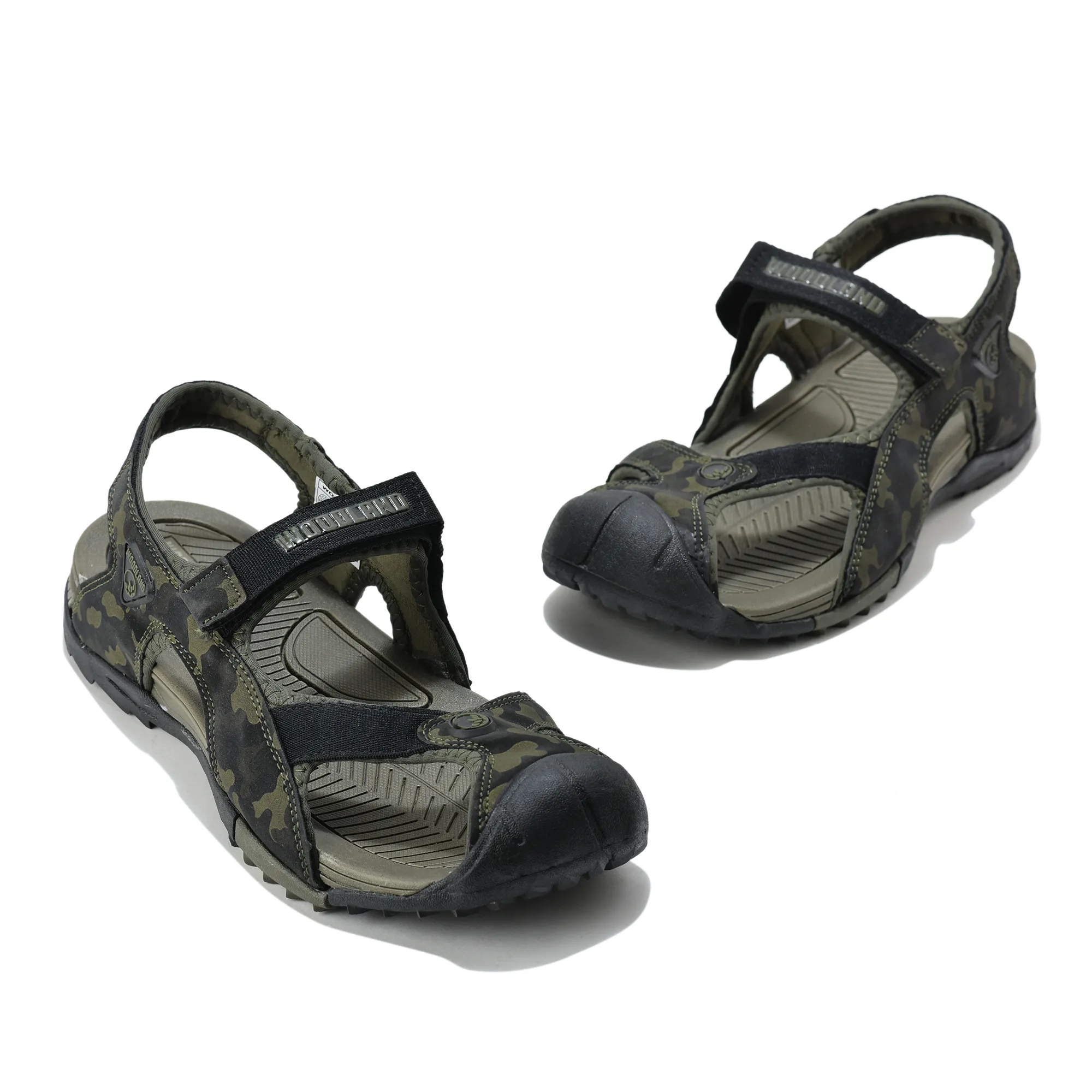 Woodland Adventure Grid Olive Sports Sandals - Thumbnail 4