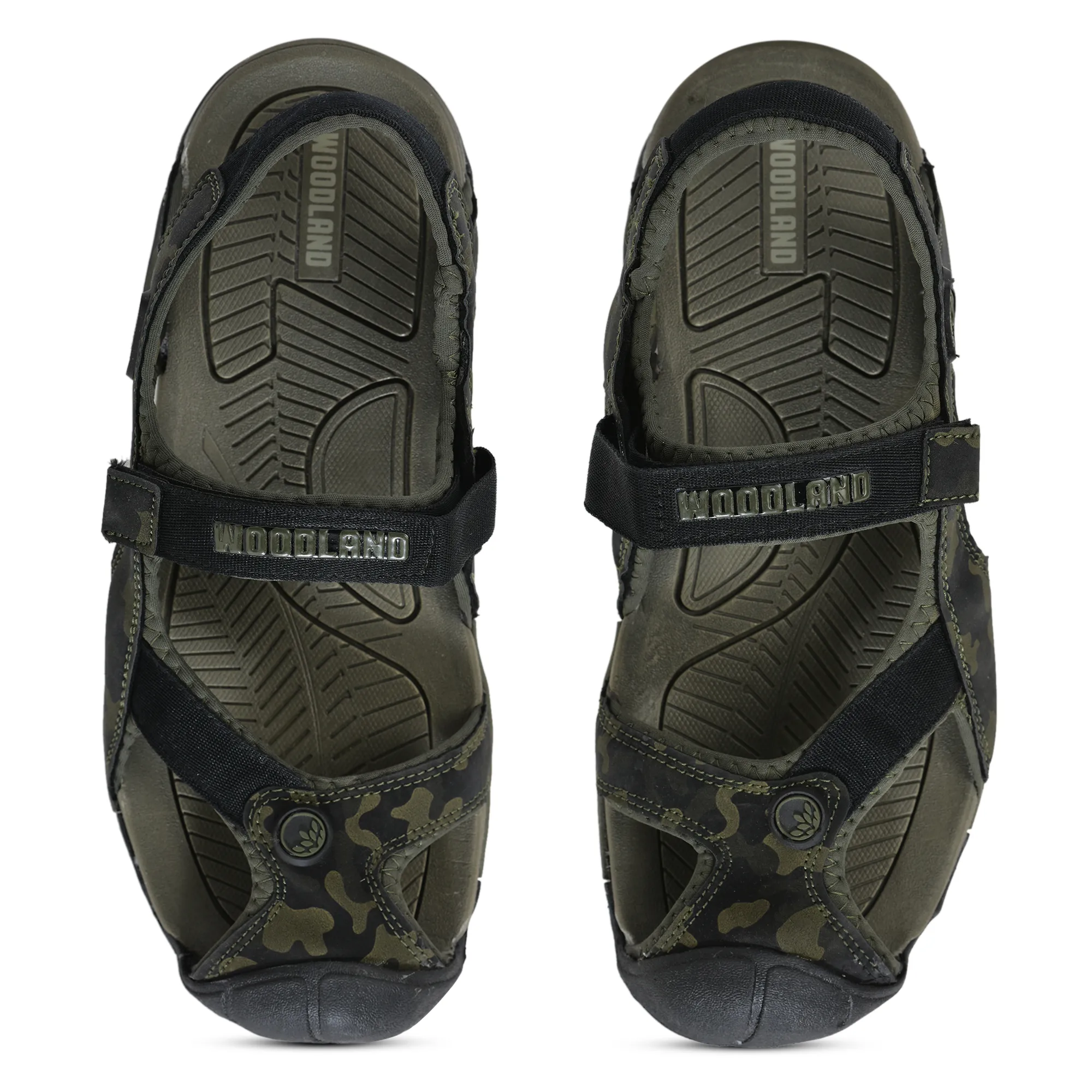 Woodland Adventure Grid Olive Sports Sandals - Thumbnail 5