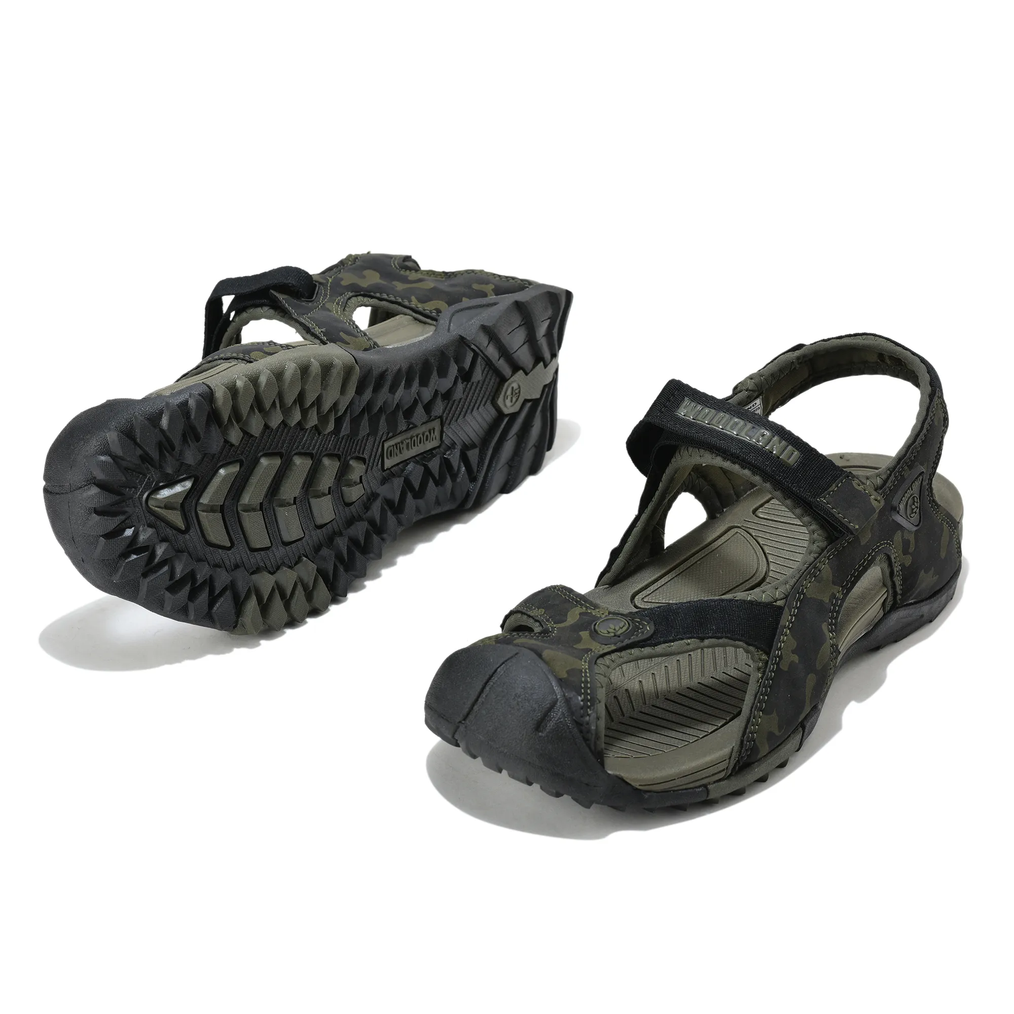 Woodland Adventure Grid Olive Sports Sandals - Thumbnail 6