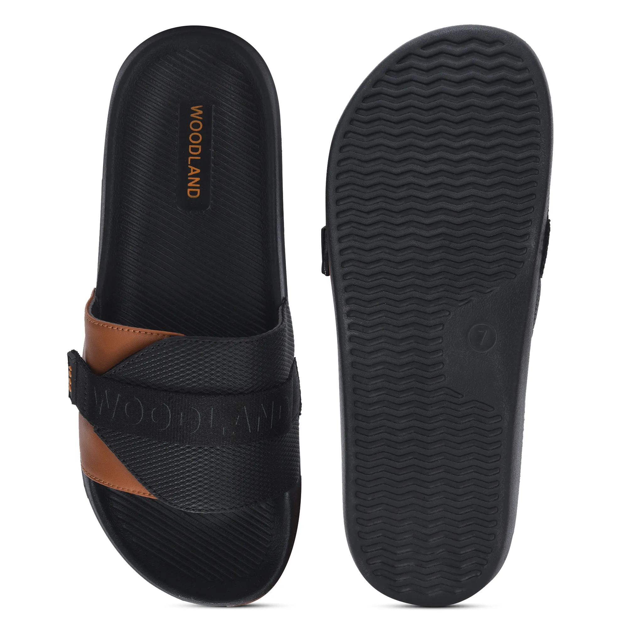Black Mens Slipper Slider - Thumbnail 8