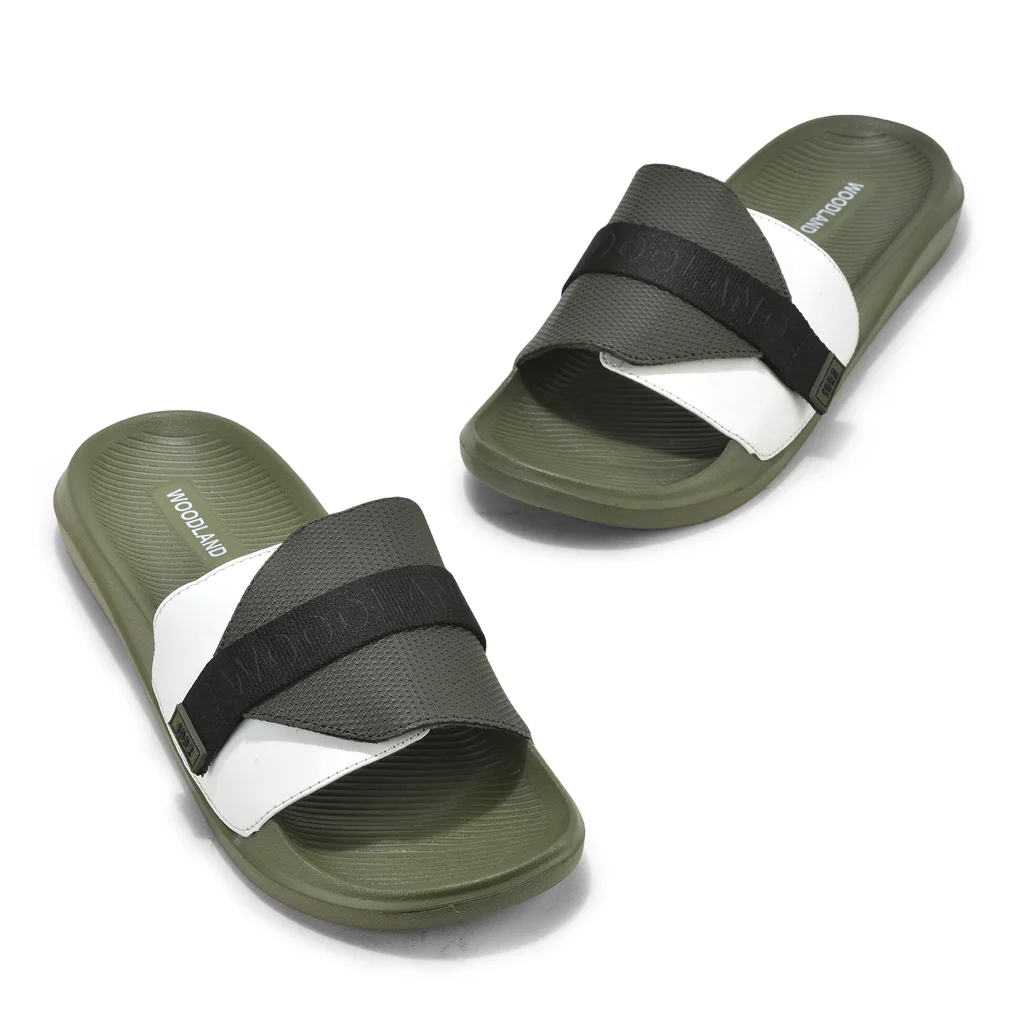 Olive Mens Slipper Slider - Thumbnail 2