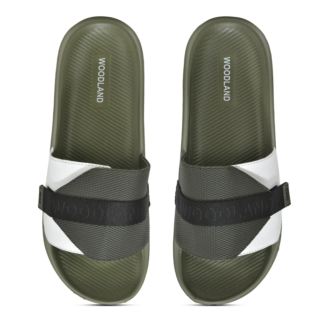 Olive Mens Slipper Slider - Thumbnail 3