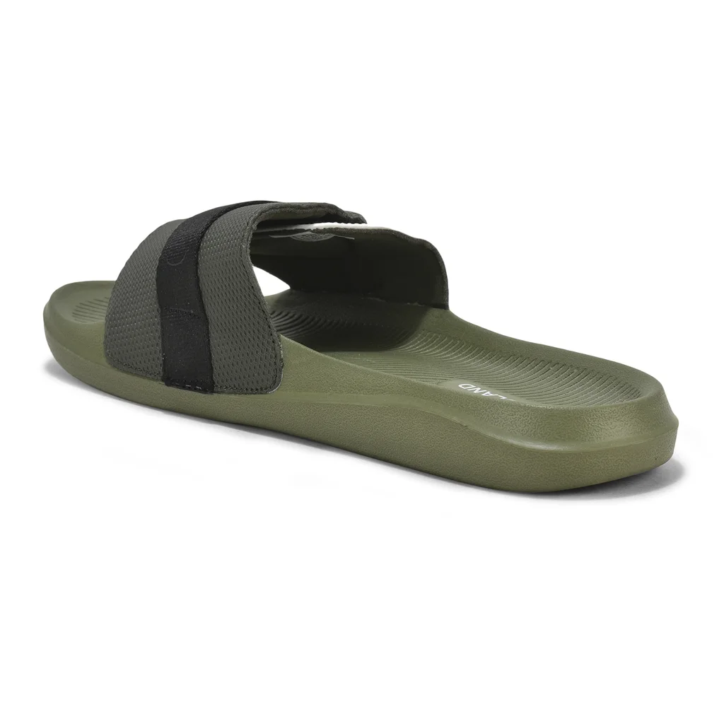 Olive Mens Slipper Slider - Thumbnail 5