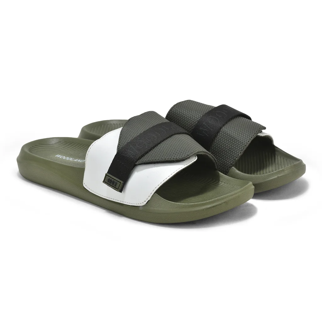 Olive Mens Slipper Slider - Thumbnail 6