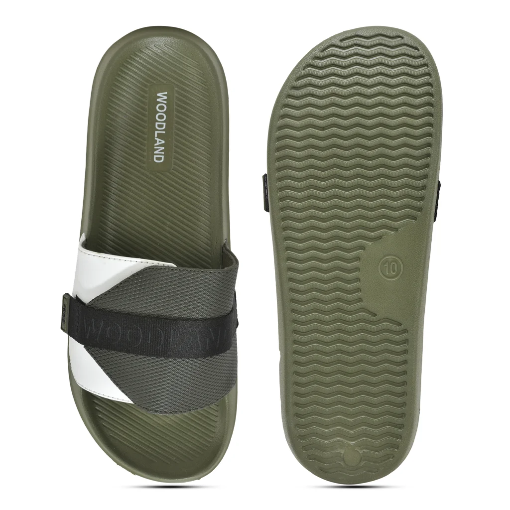 Olive Mens Slipper Slider - Thumbnail 7