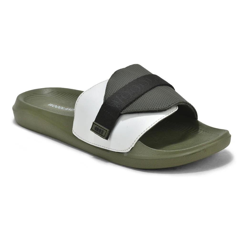 Olive Mens Slipper Slider - Thumbnail 8