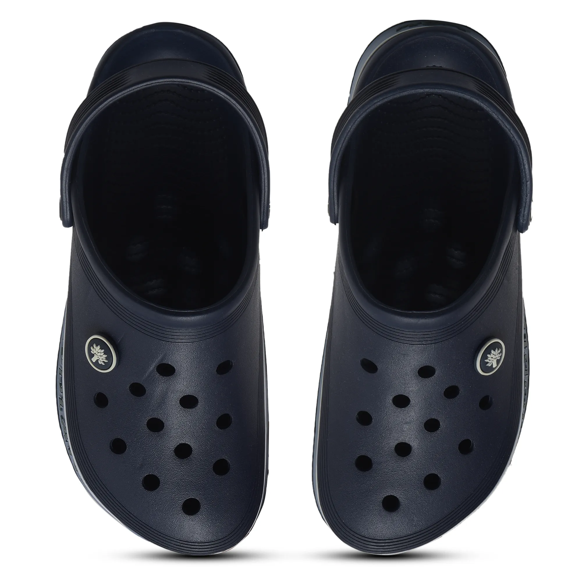 Woodland Blue / Navy Slipper Sliders For Men - Thumbnail 4