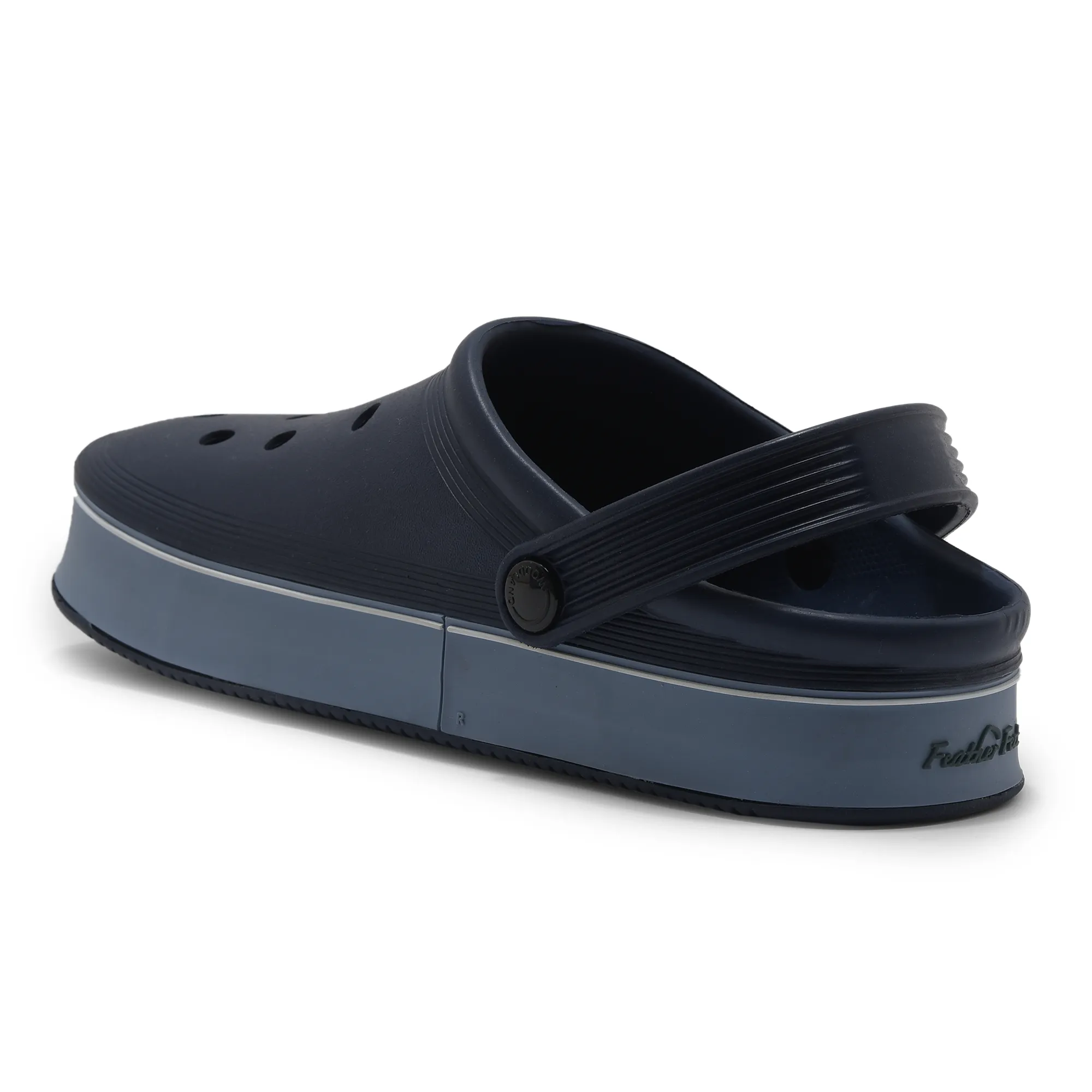 Woodland Blue / Navy Slipper Sliders For Men - Thumbnail 6