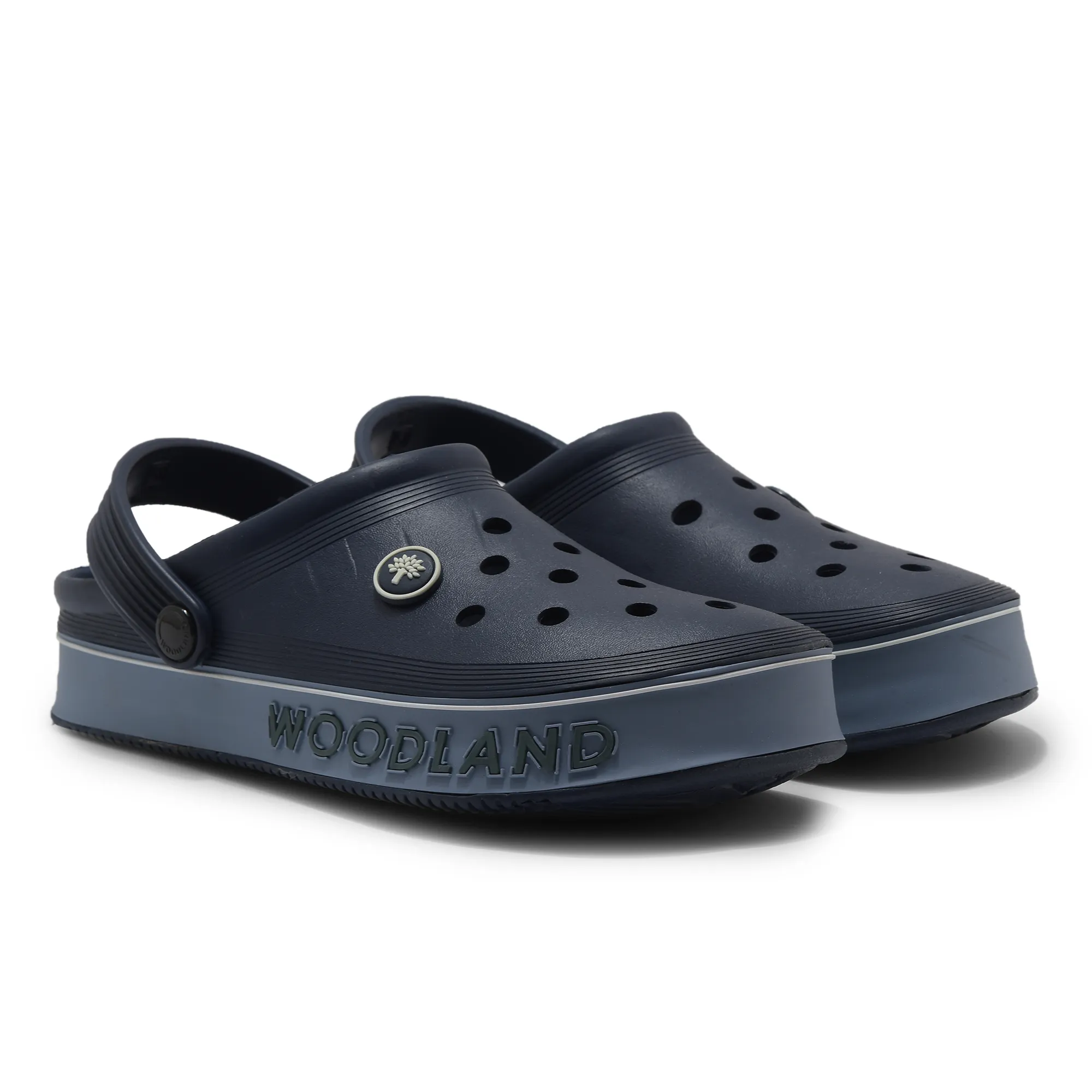 Woodland Blue / Navy Slipper Sliders For Men - Thumbnail 7