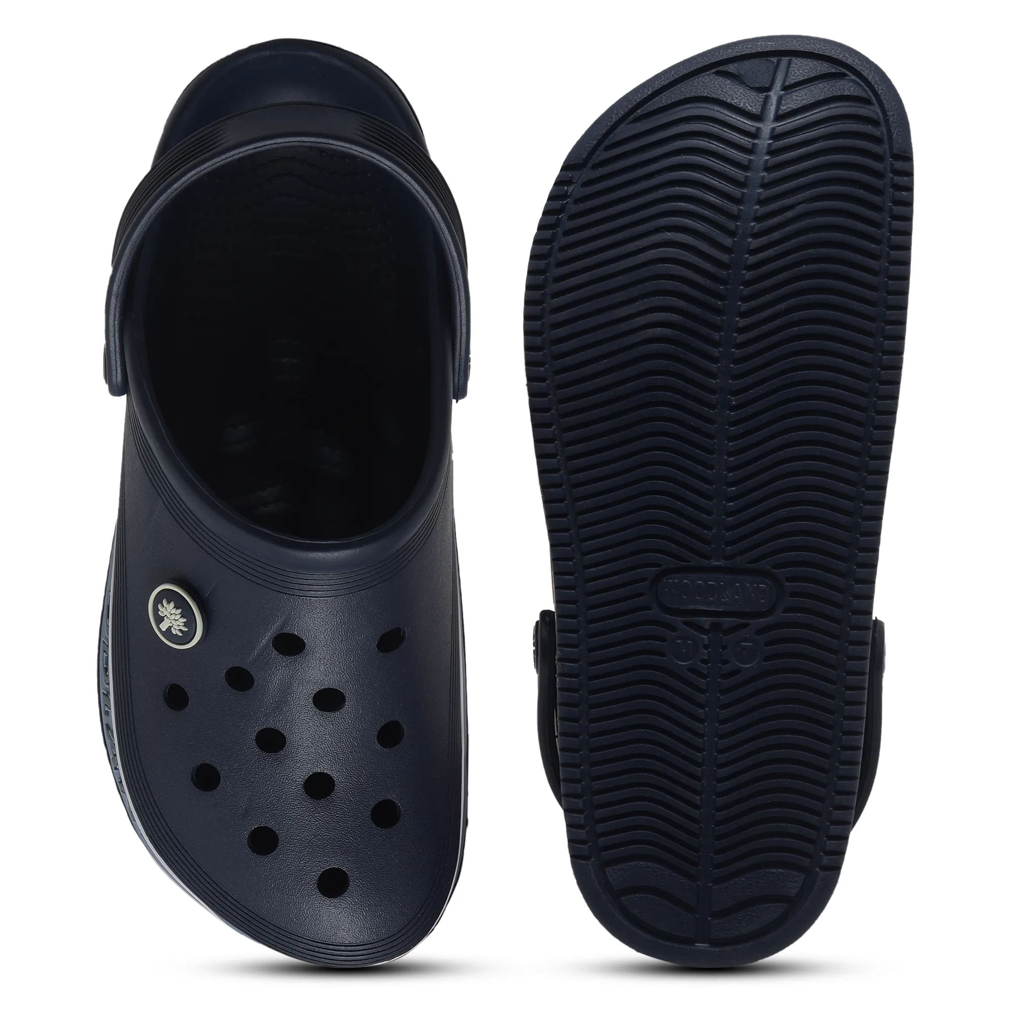 Woodland Blue / Navy Slipper Sliders For Men - Thumbnail 8