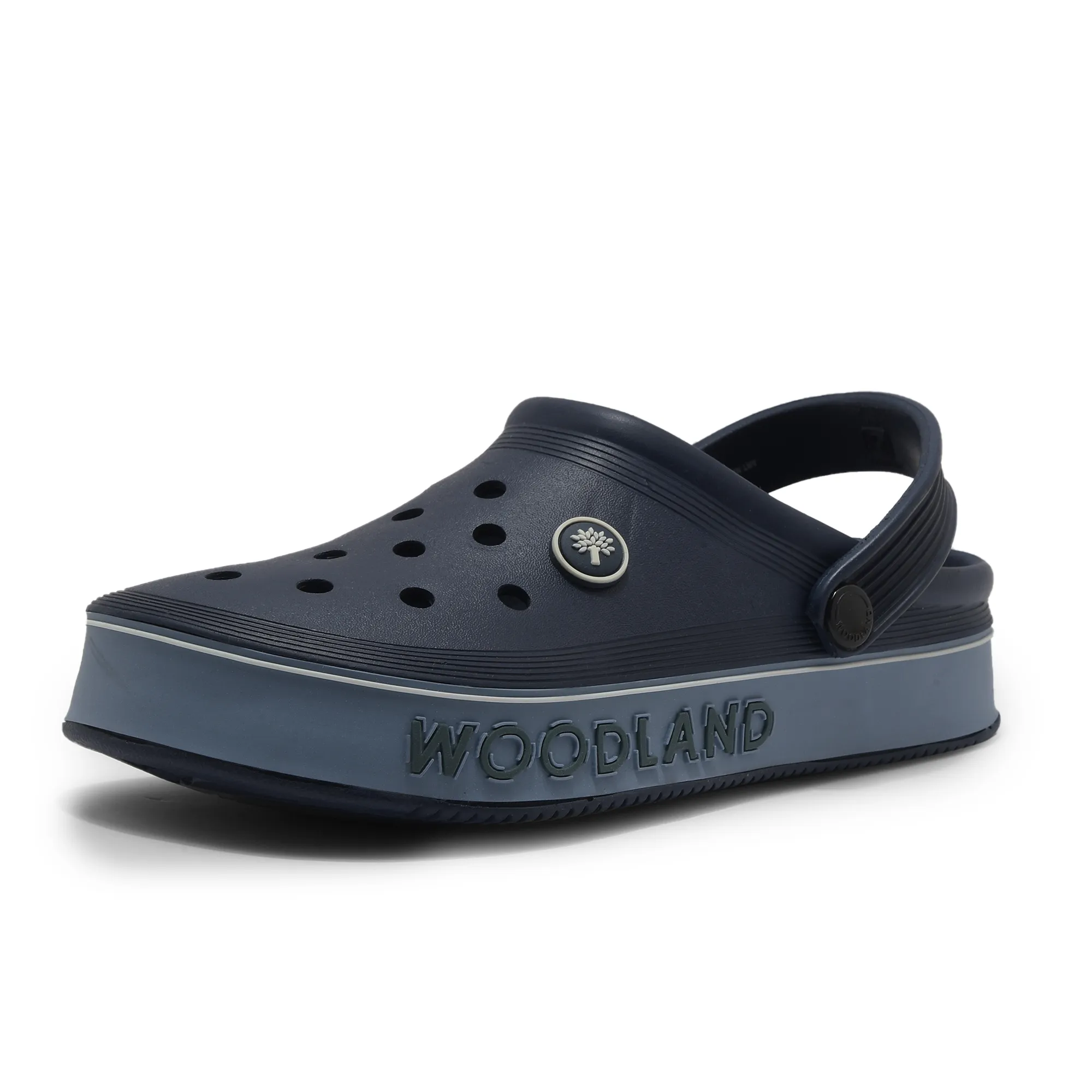 Woodland Blue / Navy Slipper Sliders For Men - Thumbnail 11