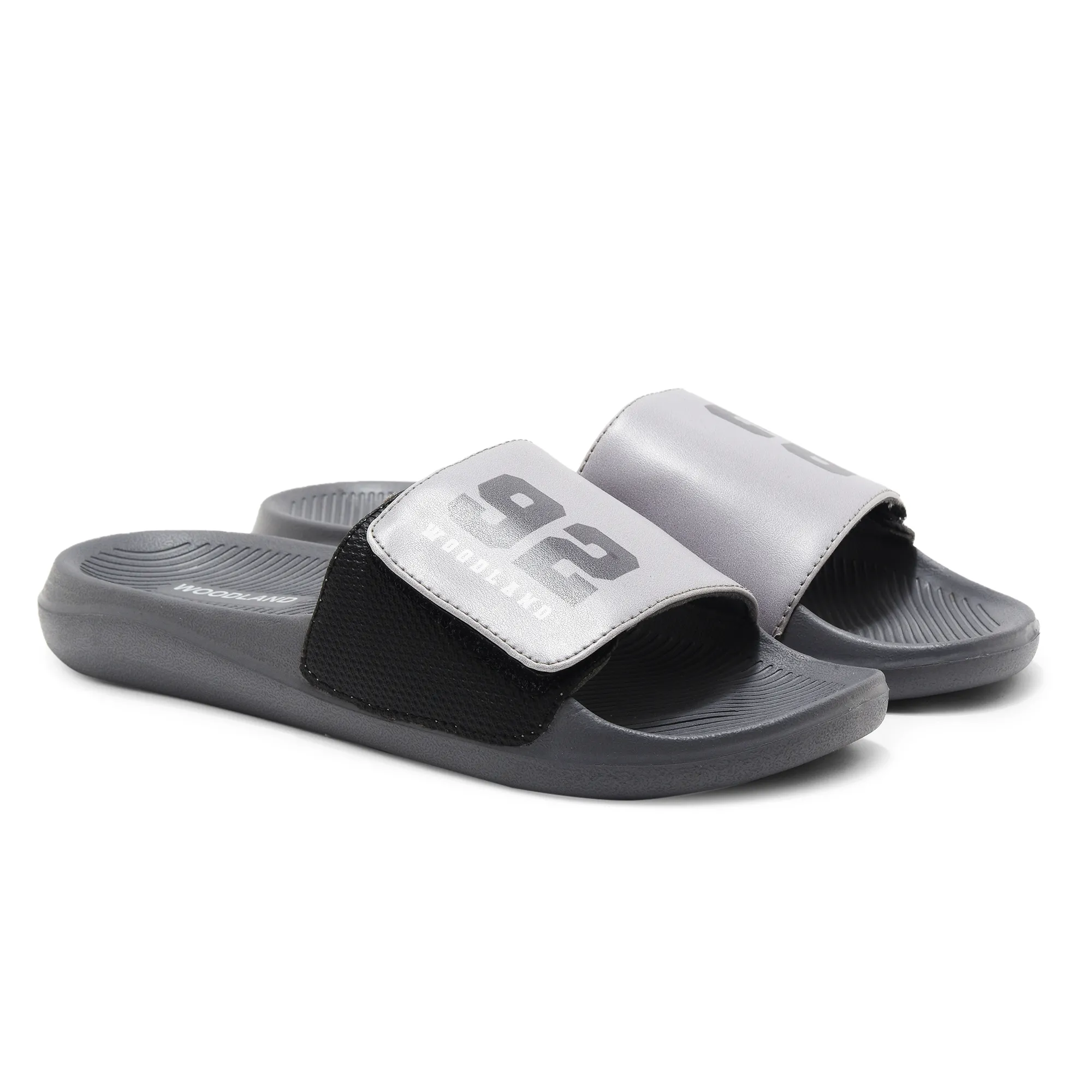 Woodland DGrey / Olive Slipper Sliders For Men - Thumbnail 7