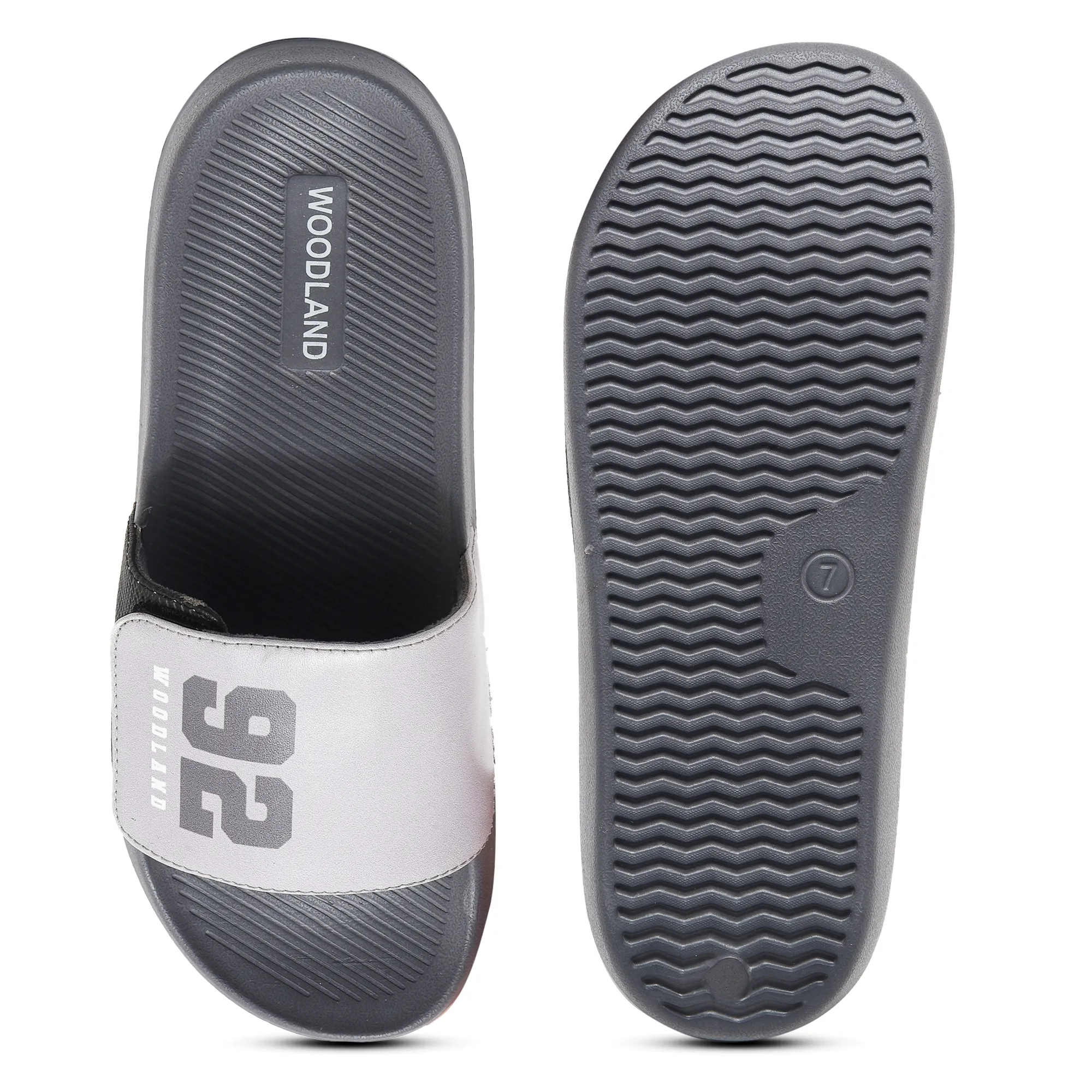 Woodland DGrey / Olive Slipper Sliders For Men - Thumbnail 8