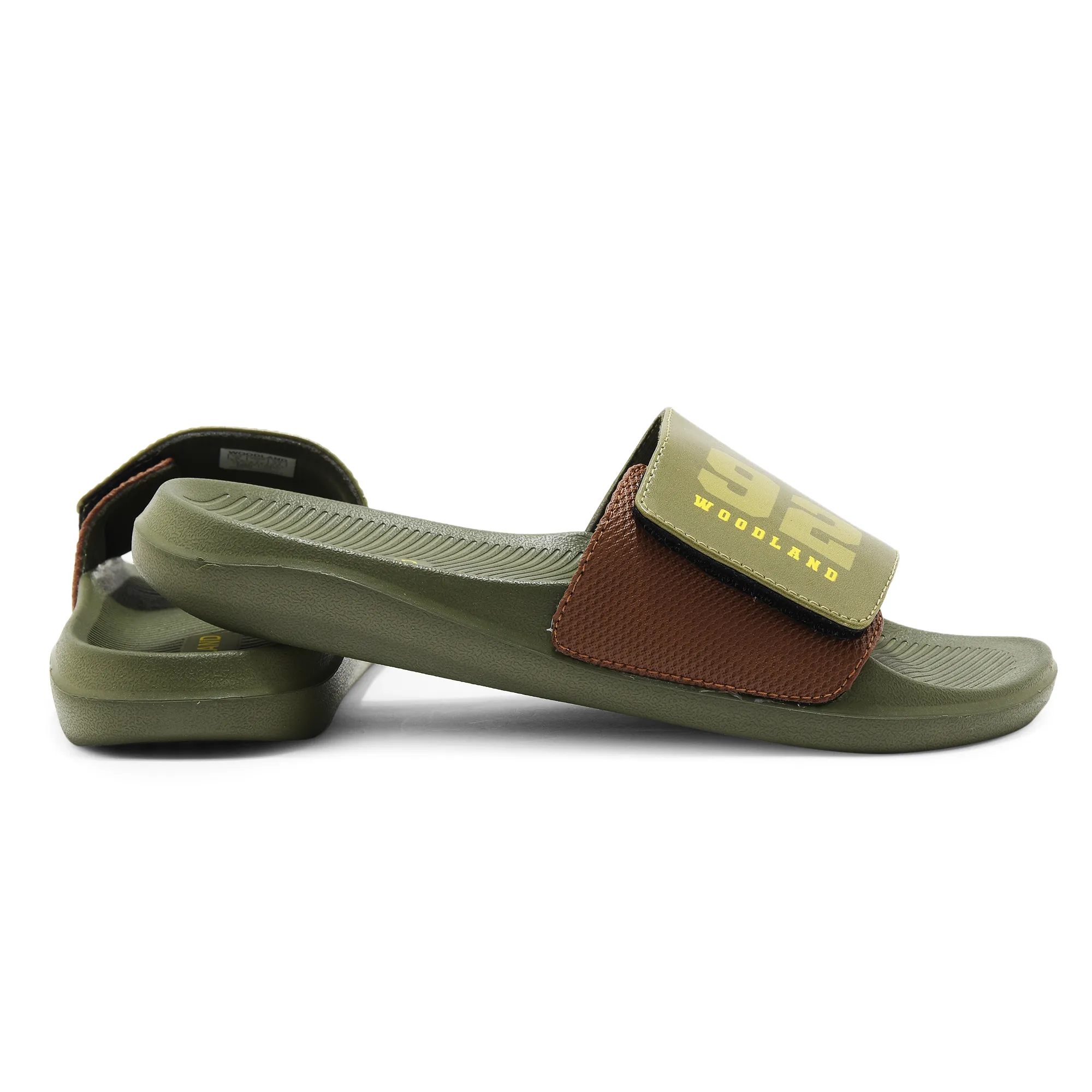 Woodland Olive / Tan Slipper Sliders For Men - Thumbnail 10