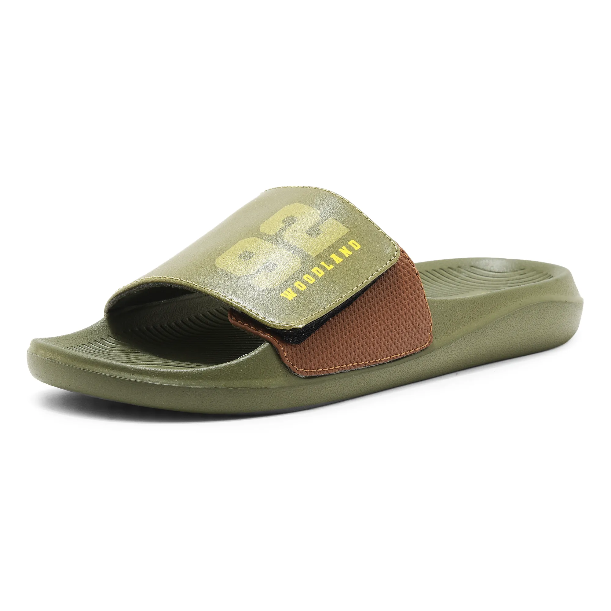 Woodland Olive / Tan Slipper Sliders For Men - Thumbnail 11