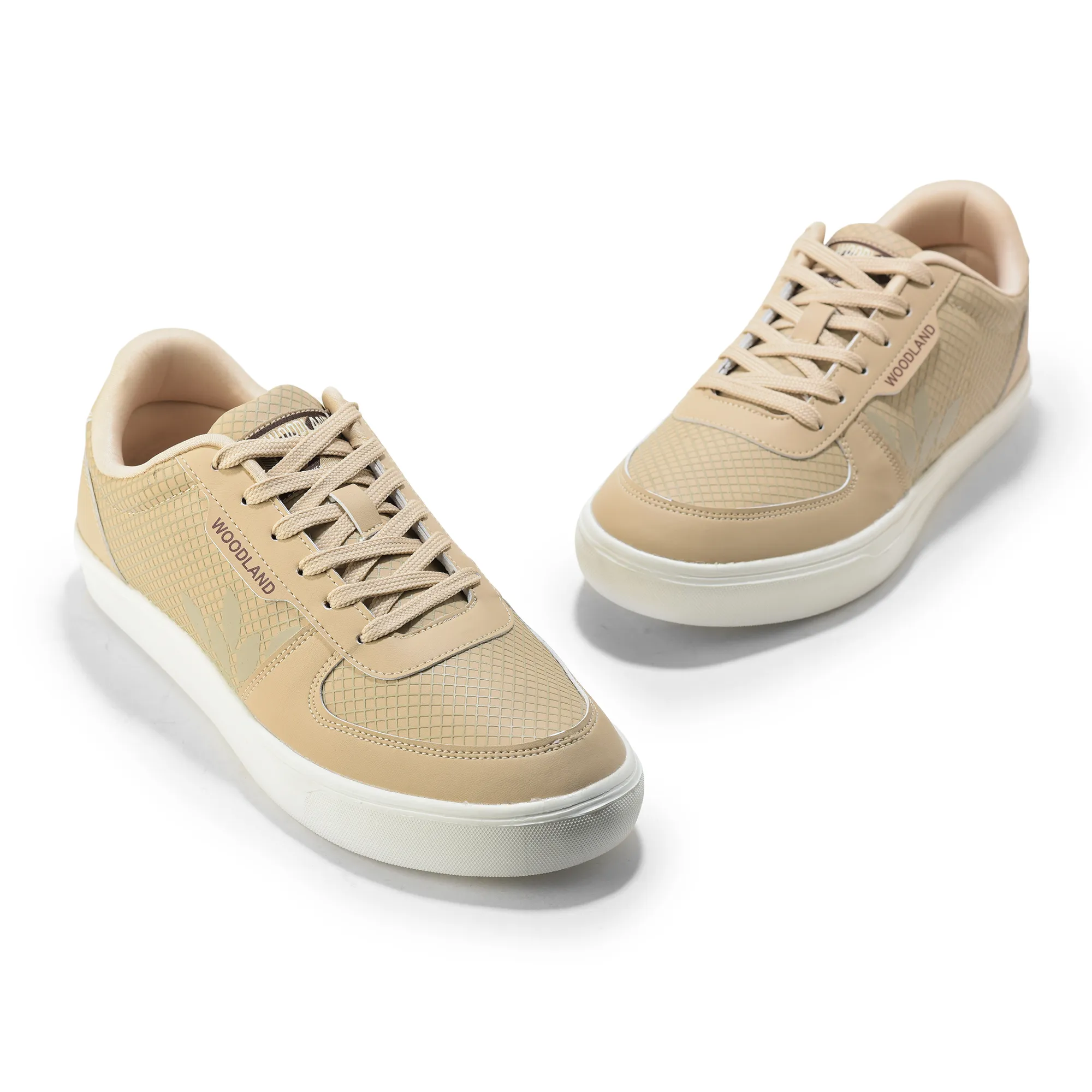 Beige Casual Sneakers for Men - Thumbnail 4