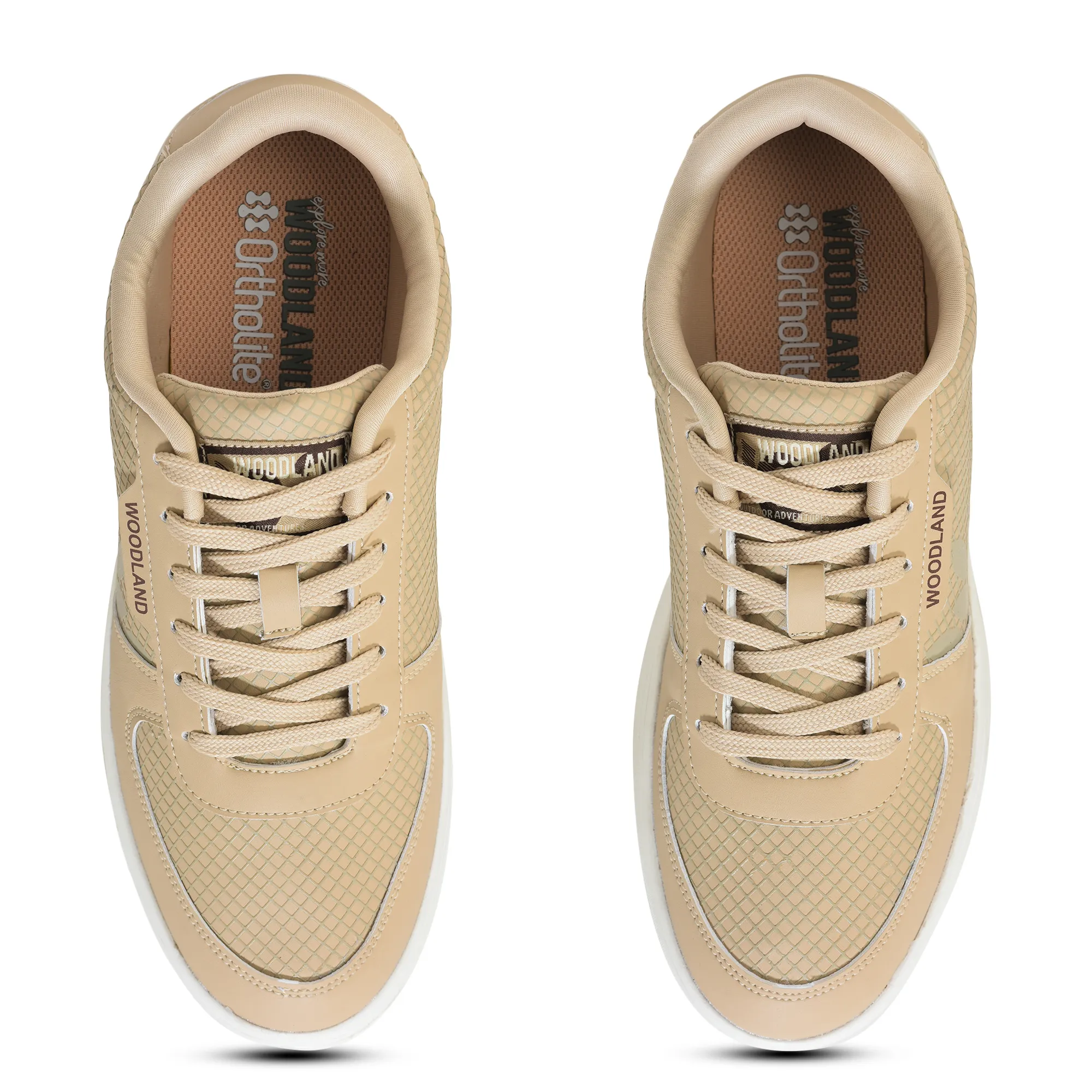 Beige Casual Sneakers for Men - Thumbnail 5