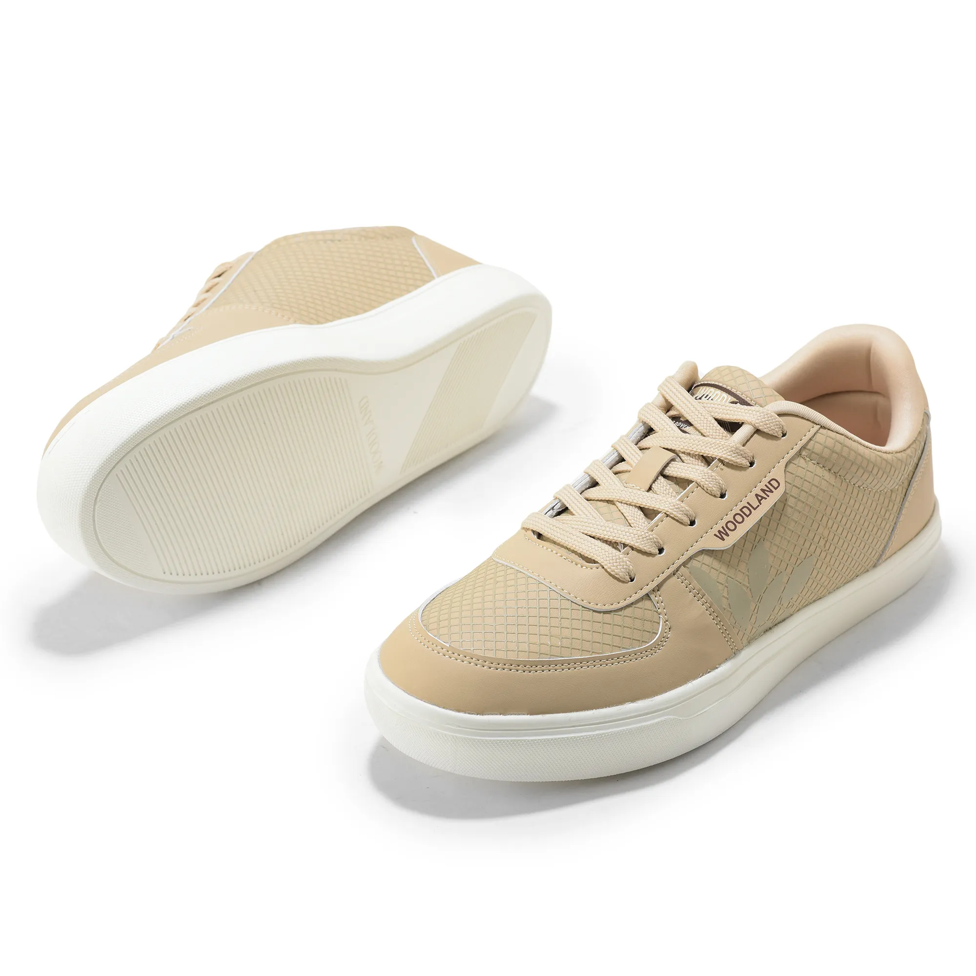 Beige Casual Sneakers for Men - Thumbnail 6