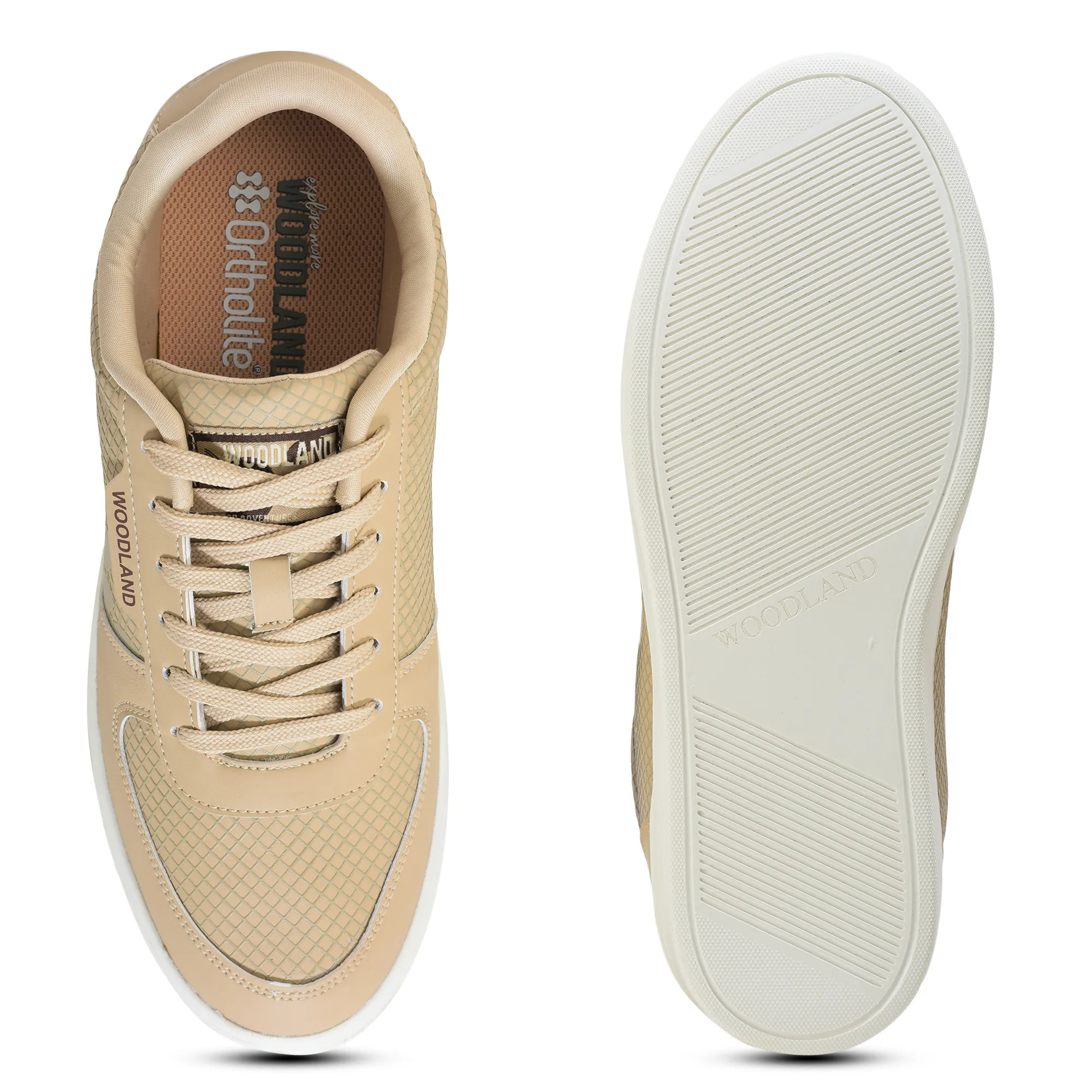 Beige Casual Sneakers for Men - Thumbnail 9