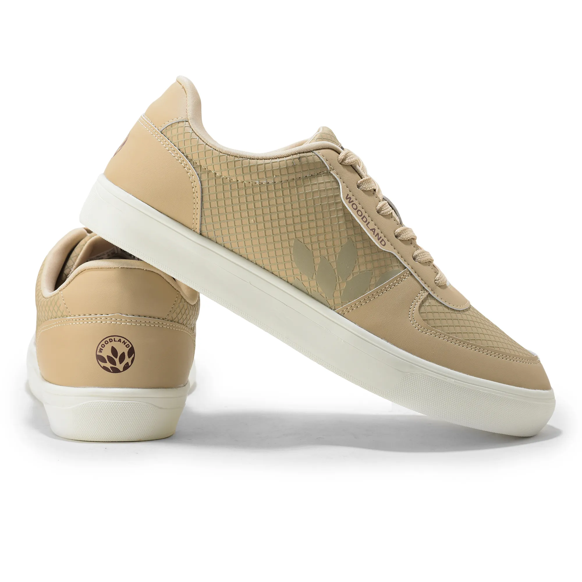 Beige Casual Sneakers for Men - Thumbnail 10