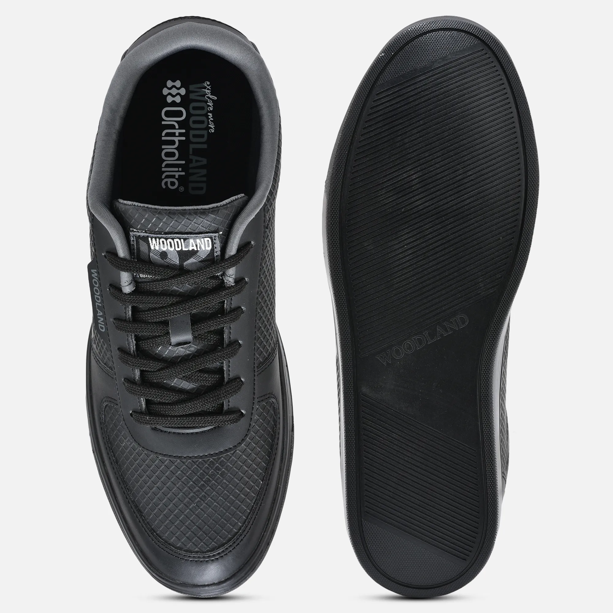 Black Casual Sneakers for Men - Thumbnail 8
