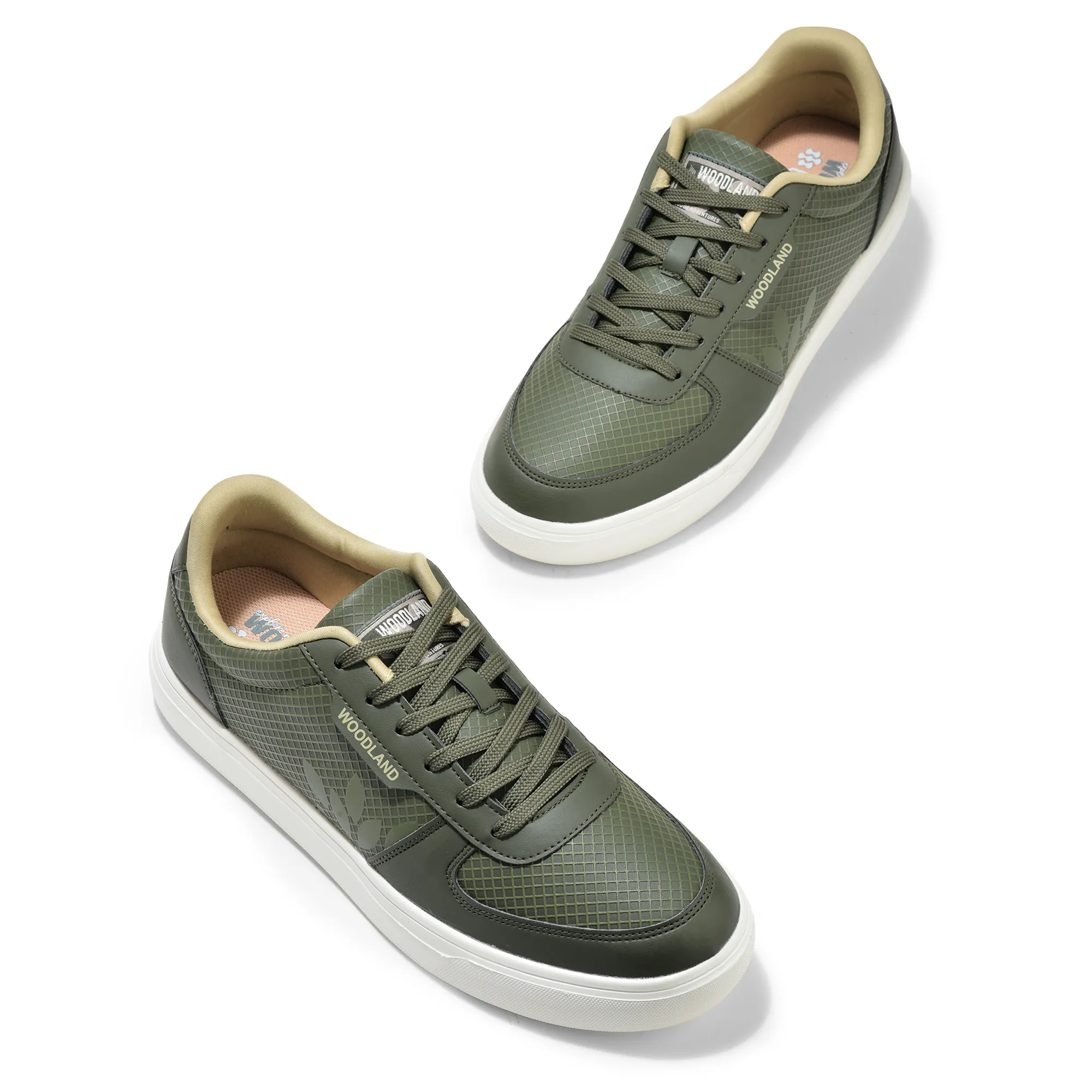 Olive Casual Sneakers for Men - Thumbnail 2
