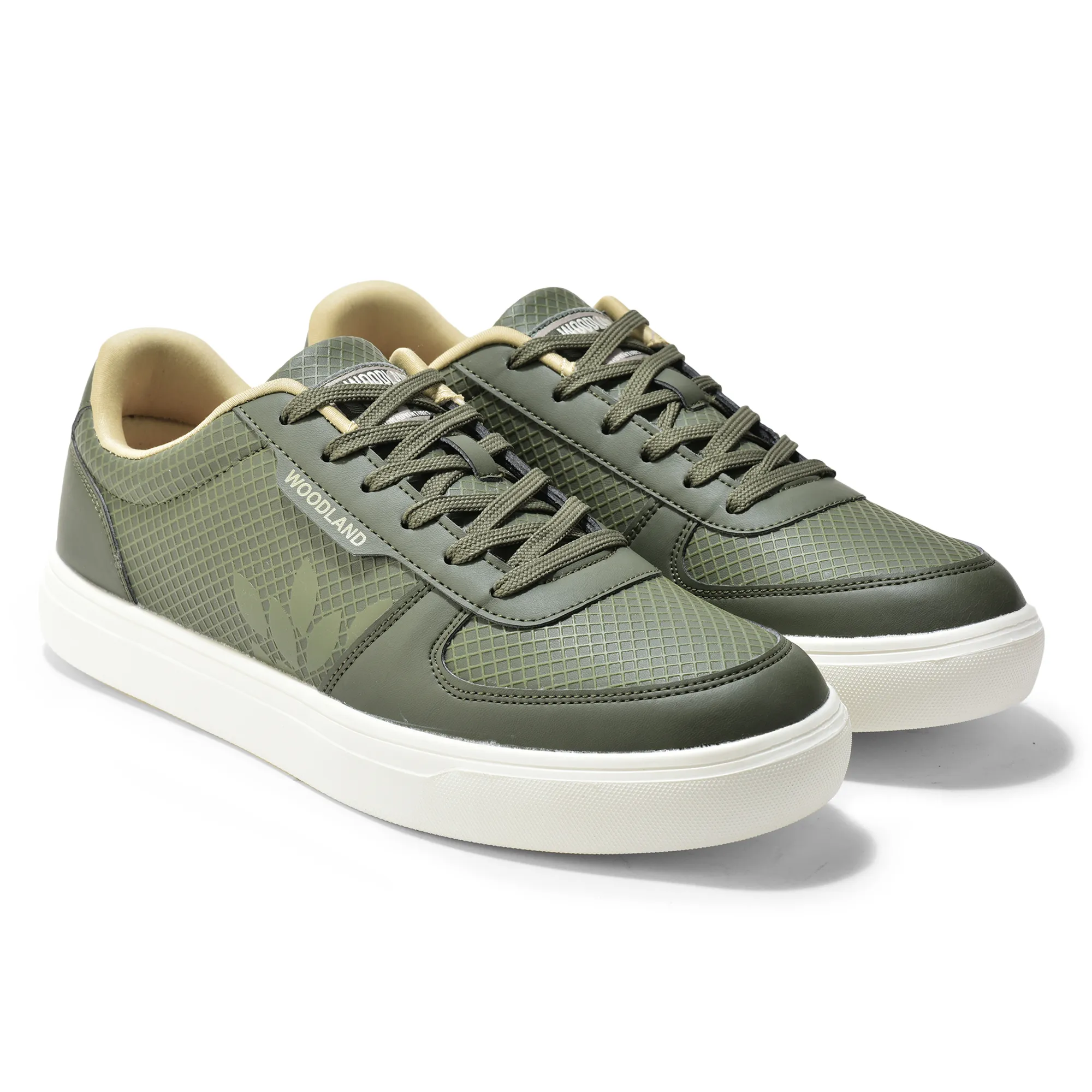 Olive Casual Sneakers for Men - Thumbnail 7