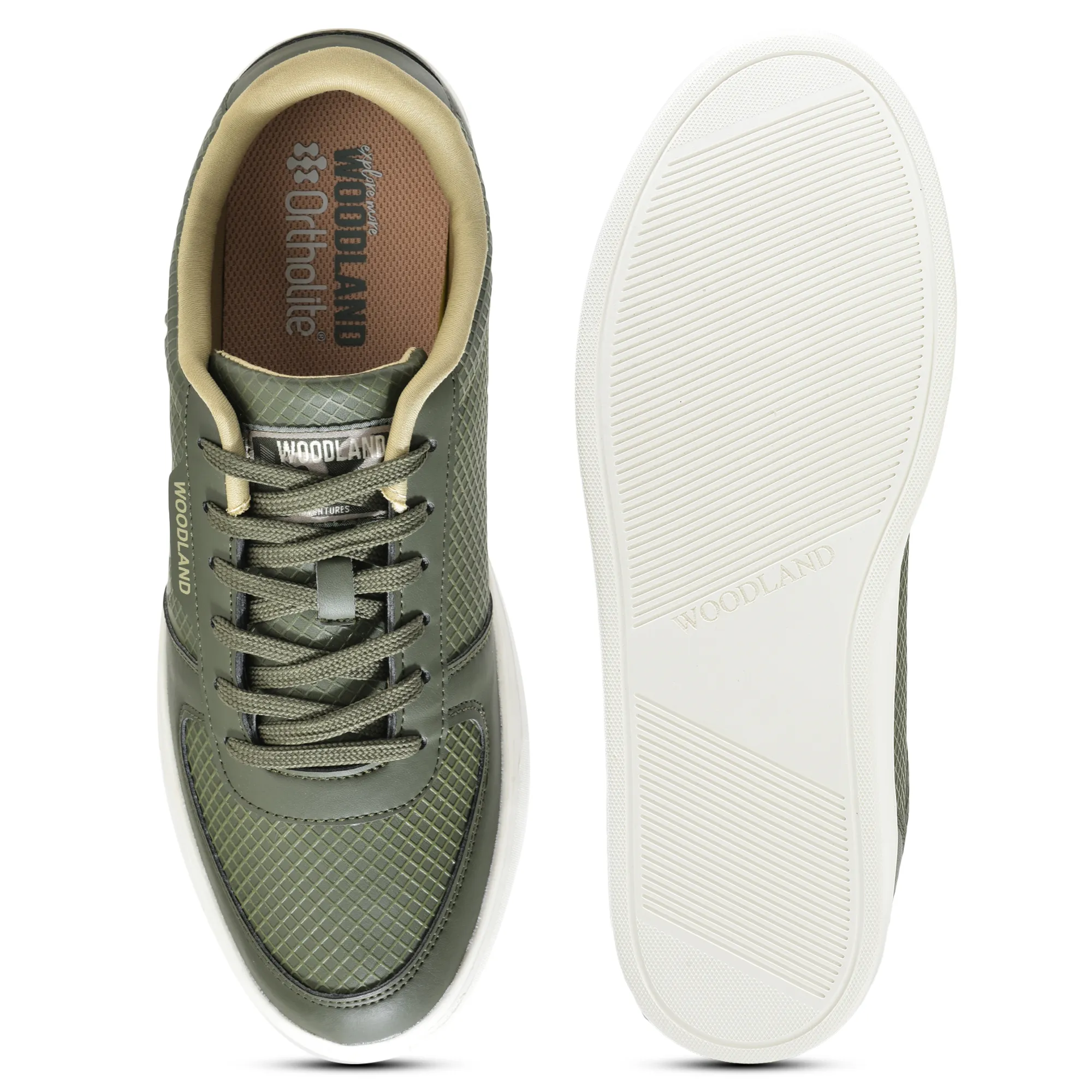 Olive Casual Sneakers for Men - Thumbnail 8