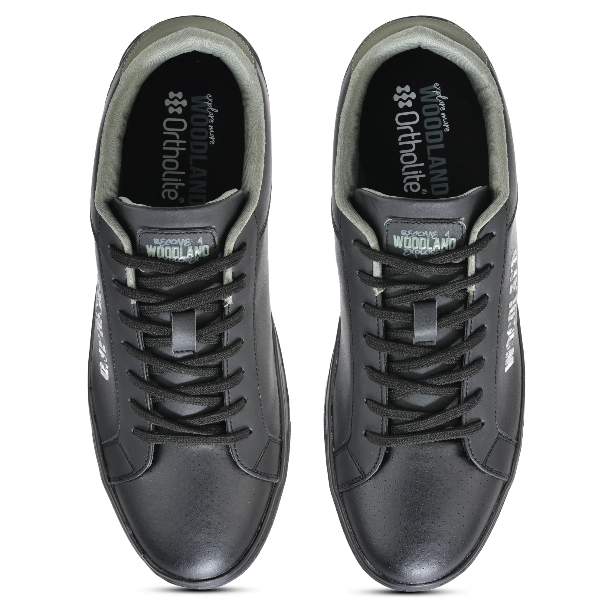 Black Casual Sneakers for Men - Thumbnail 4
