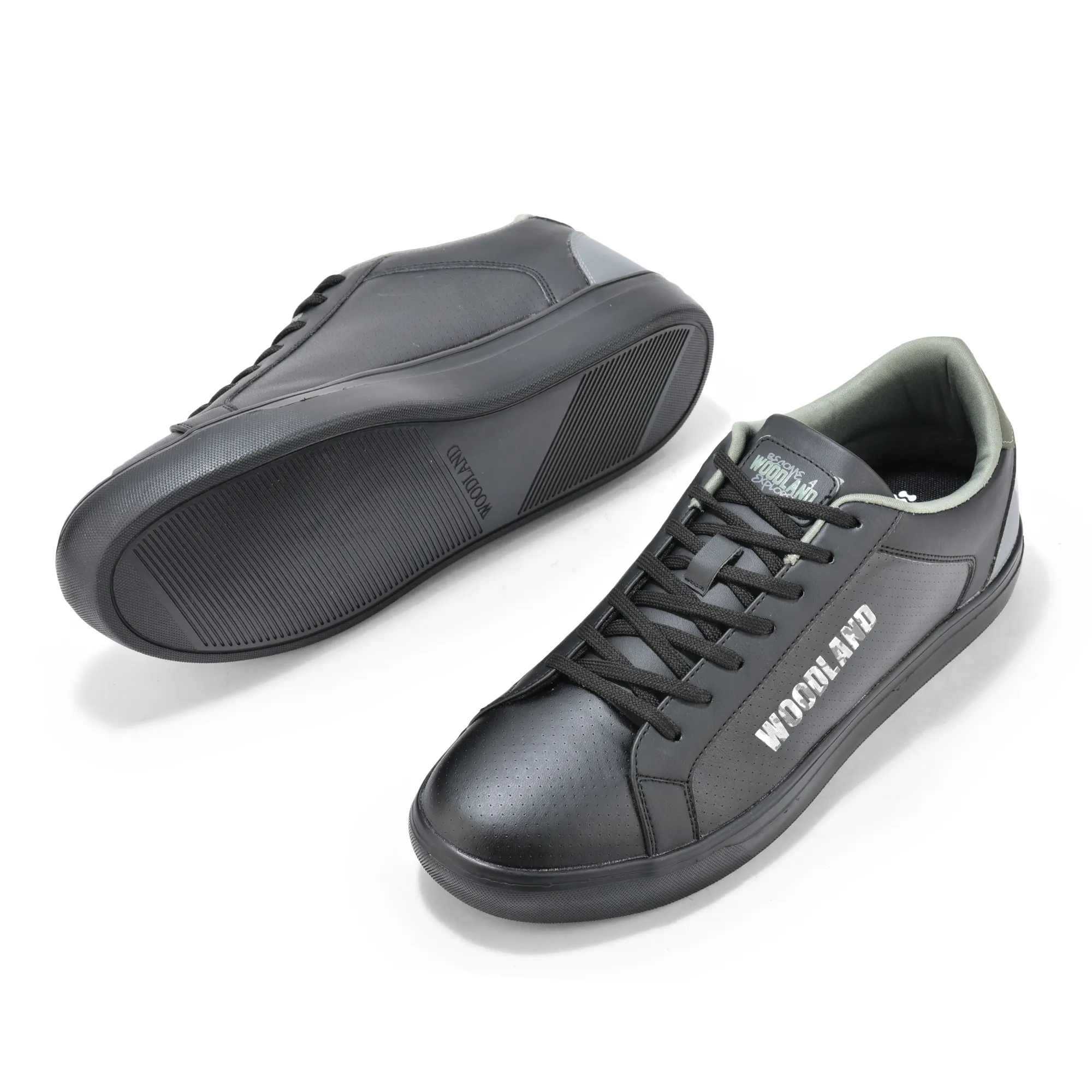 Black Casual Sneakers for Men - Thumbnail 5