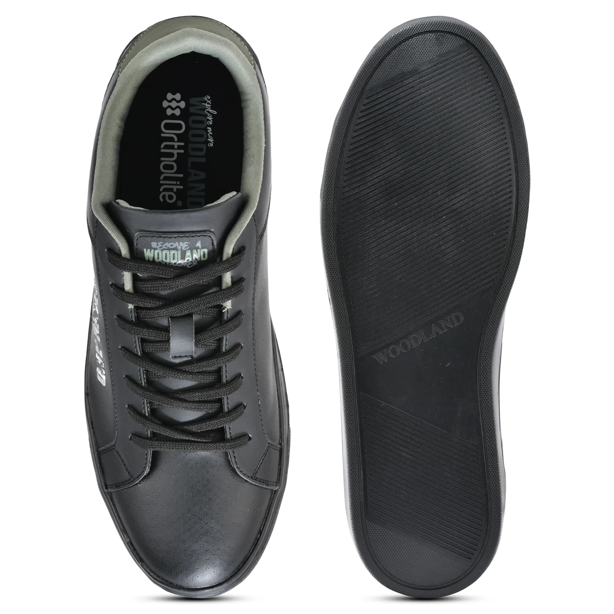 Black Casual Sneakers for Men - Thumbnail 8